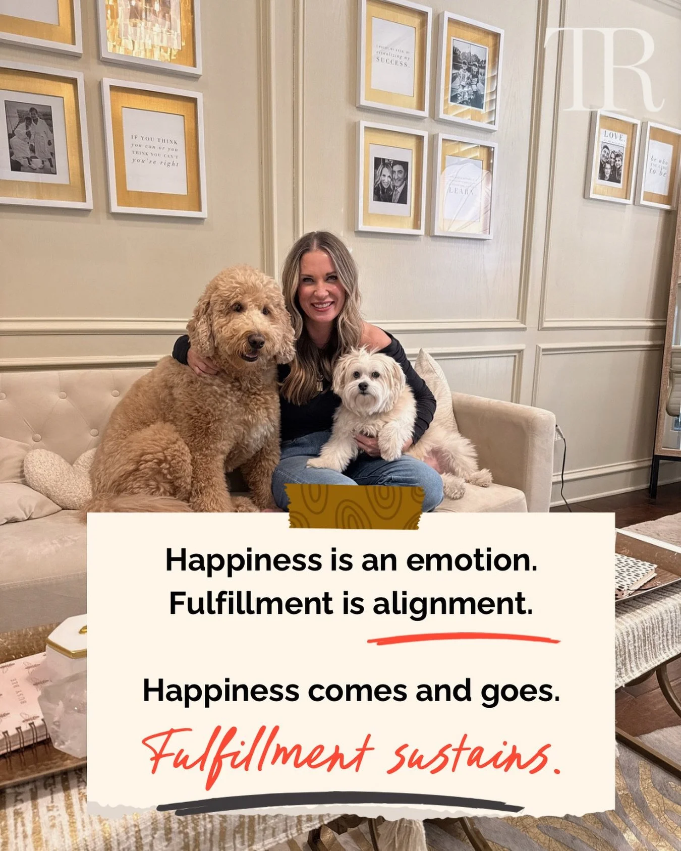 We spend so much of our lives chasing happiness, thinking it&rsquo;s the final destination, but happiness is fleeting. It comes and goes with moments, circumstances, and seasons.

Fulfillment is different.

Fulfillment happens when your life is align