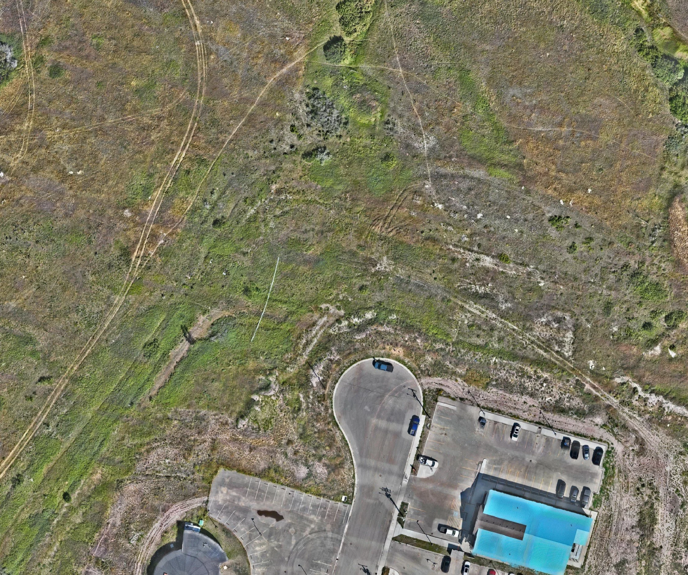 An orthomosaic map of a future project site.