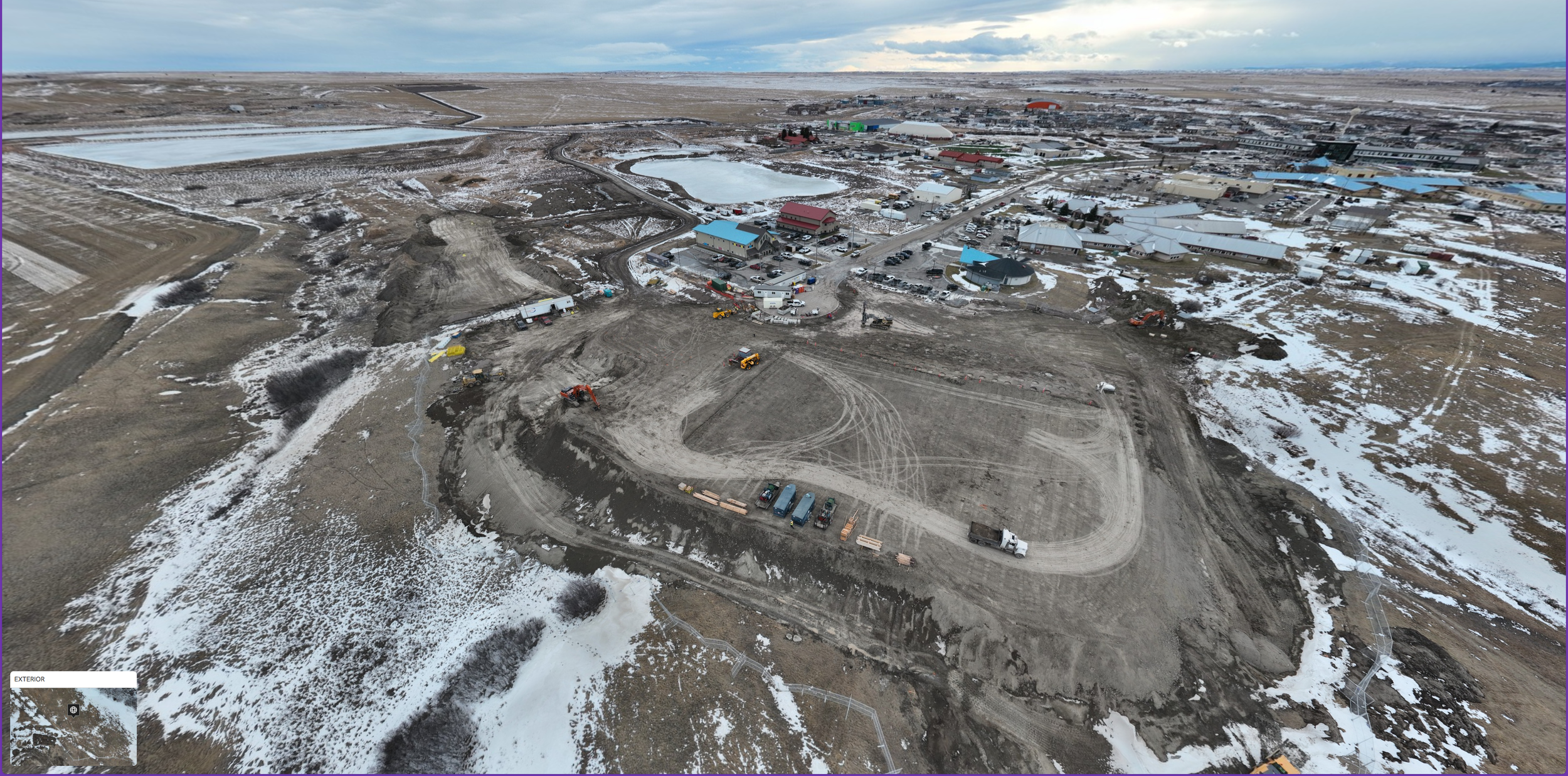 A photo of an active project site