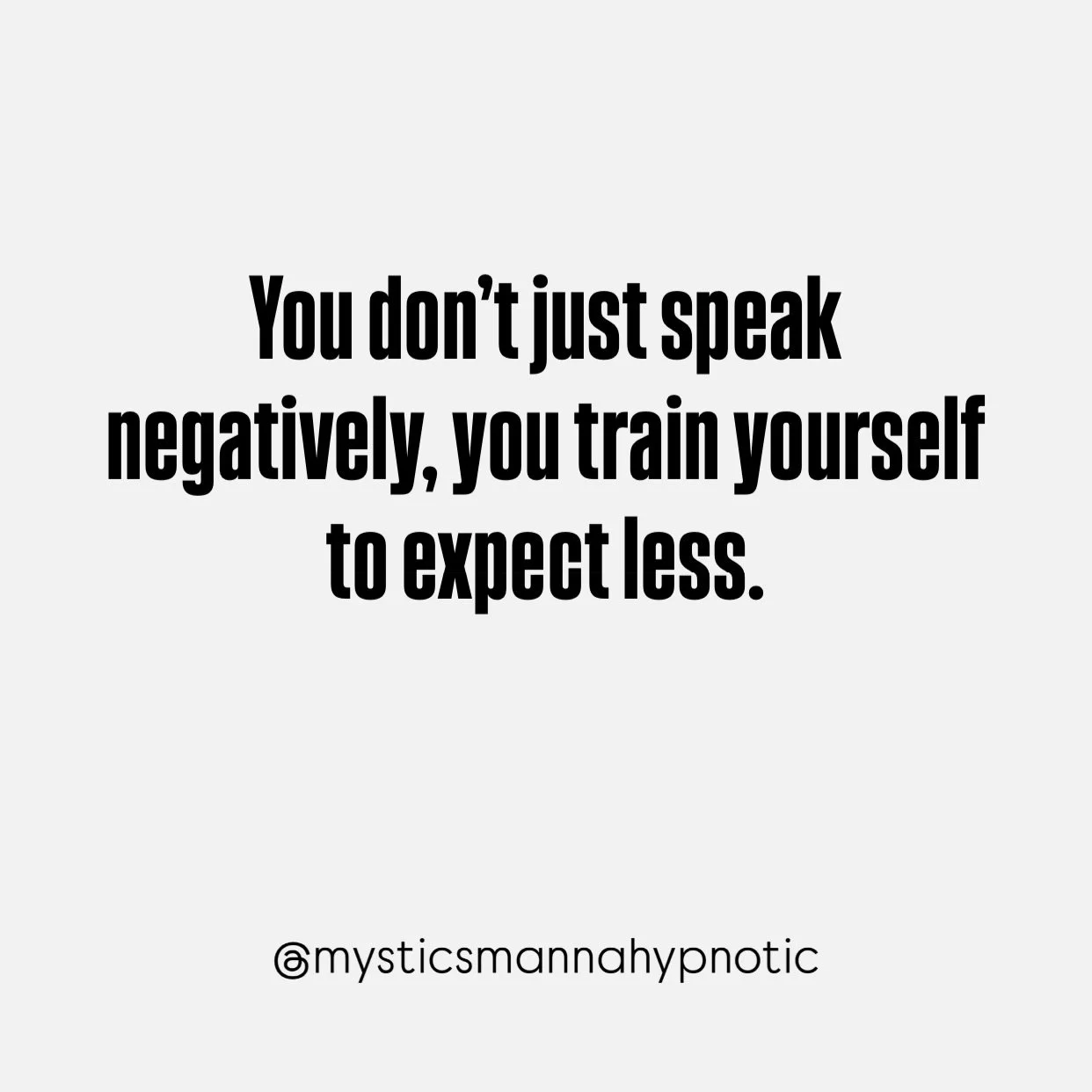 Pay attention to what you keep saying, it&rsquo;s doing more than you think.

#selfreflection #thoughtpatterns #spiritualgrowth #awareness #selfimprovement