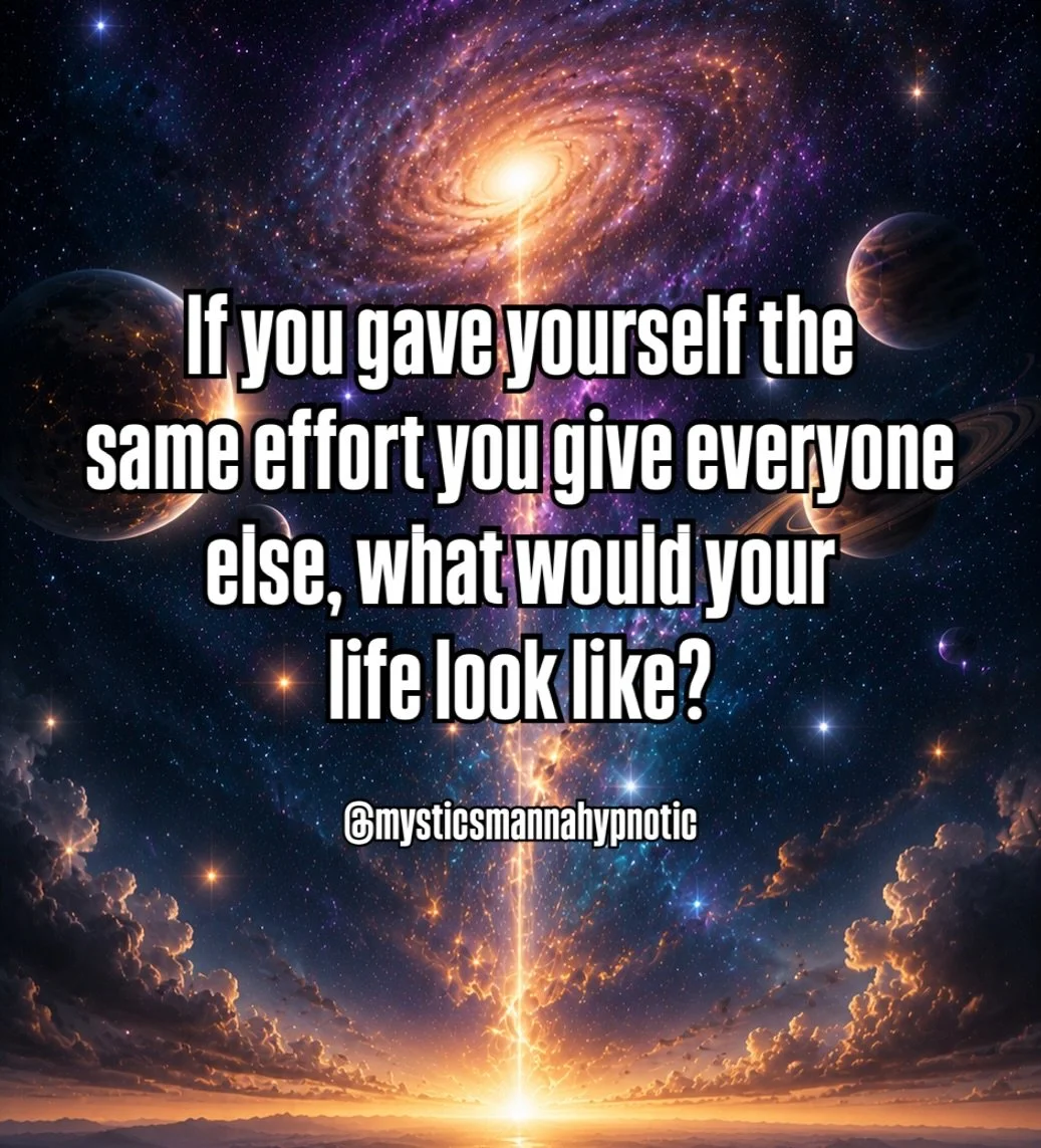 It&rsquo;s an interesting question when you really sit with it. Because most people don&rsquo;t realize how much effort, patience, grace, encouragement, and energy they extend to others until they&rsquo;re asked whether they offer those same things t