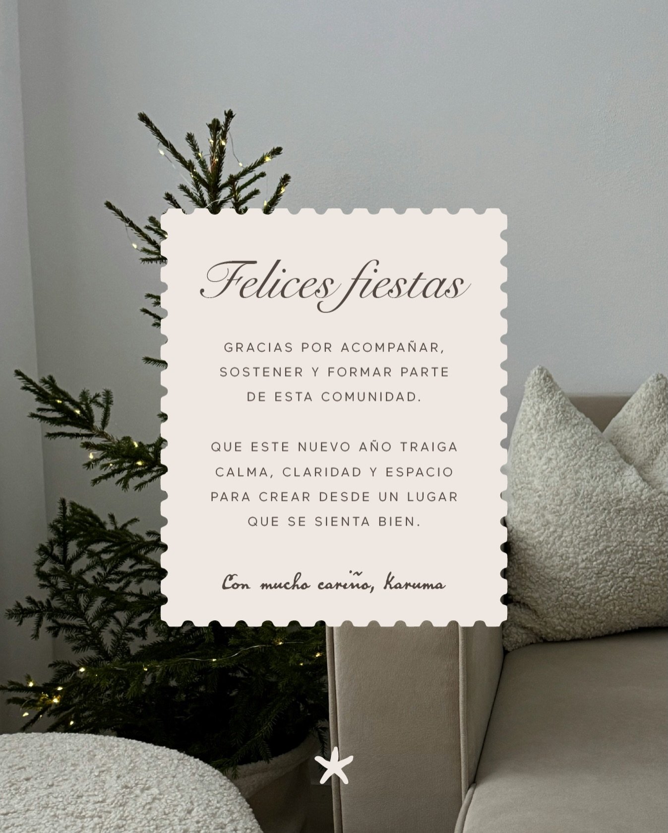 Este a&ntilde;o estuvo lleno de procesos, decisiones y aprendizajes compartidos. Gracias a cada marca, proyecto y persona que confi&oacute;, que se abri&oacute; y eligi&oacute; crear de la mano conmigo ☁️🤍⭐️

Deseo que el pr&oacute;ximo a&ntilde;o s