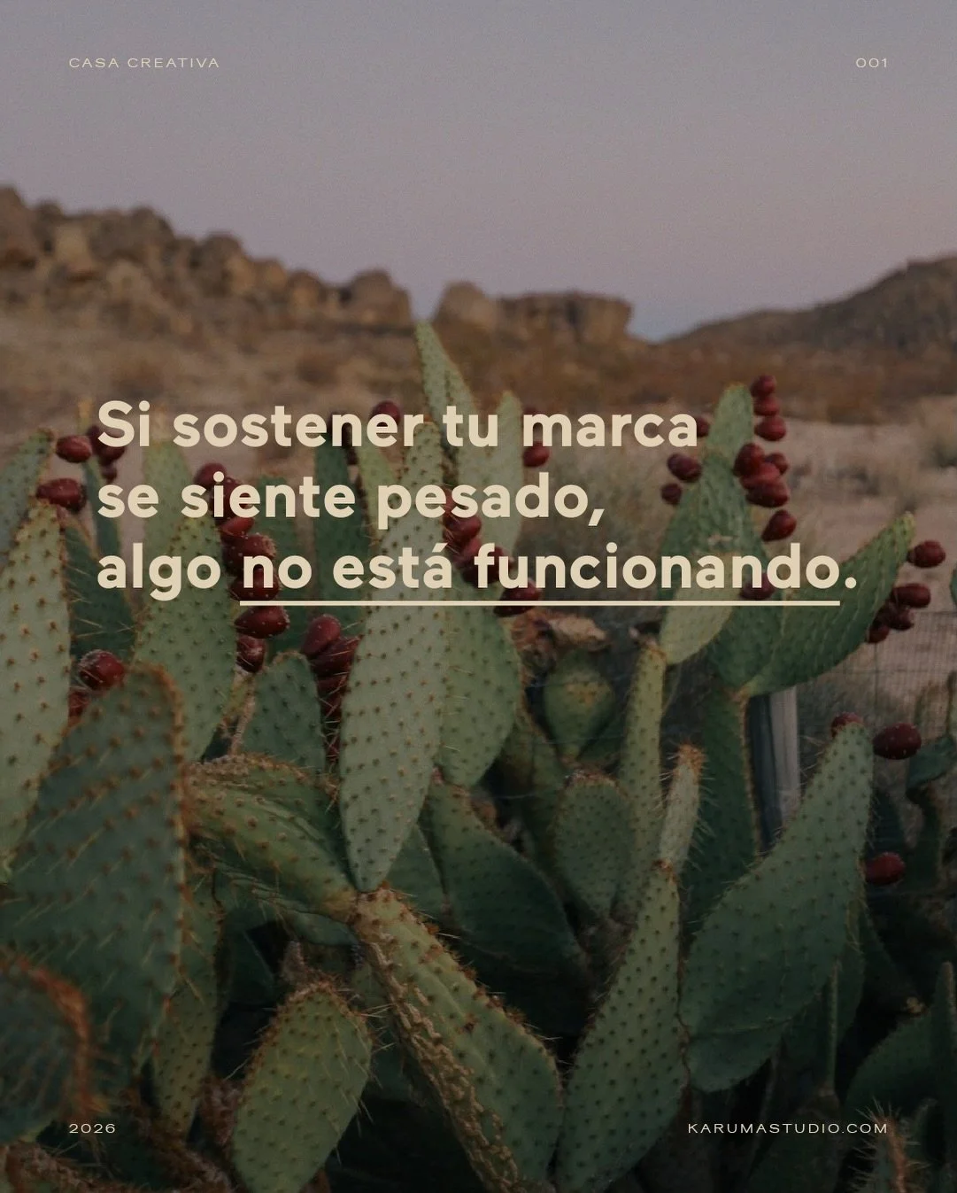 Hay un cansancio que no se quita descansando. Es el cansancio de sostener una marca que ya no est&aacute; alineada contigo, una marca que exige, confunde y drena, cuando en realidad deber&iacute;a acompa&ntilde;arte, ordenarte y sostenerte.

Cuando t