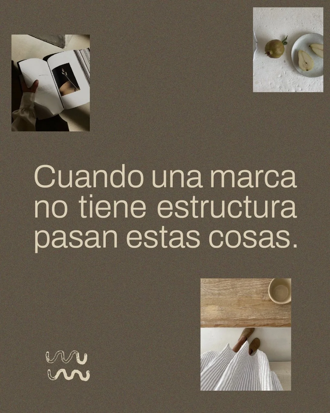 Una marca sin estructura clara y sin una base bien planteada dif&iacute;cilmente crece y mucho menos conecta 🍂 porque si t&uacute; no tienes claridad en lo que eres, en lo que ofreces y en c&oacute;mo ayudas, los dem&aacute;s tambi&eacute;n sentir&a