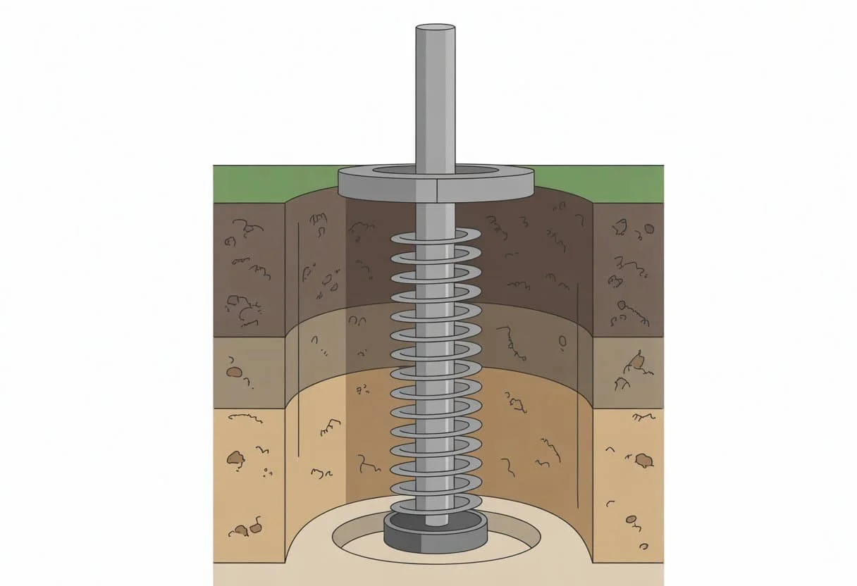 helical pile foundation