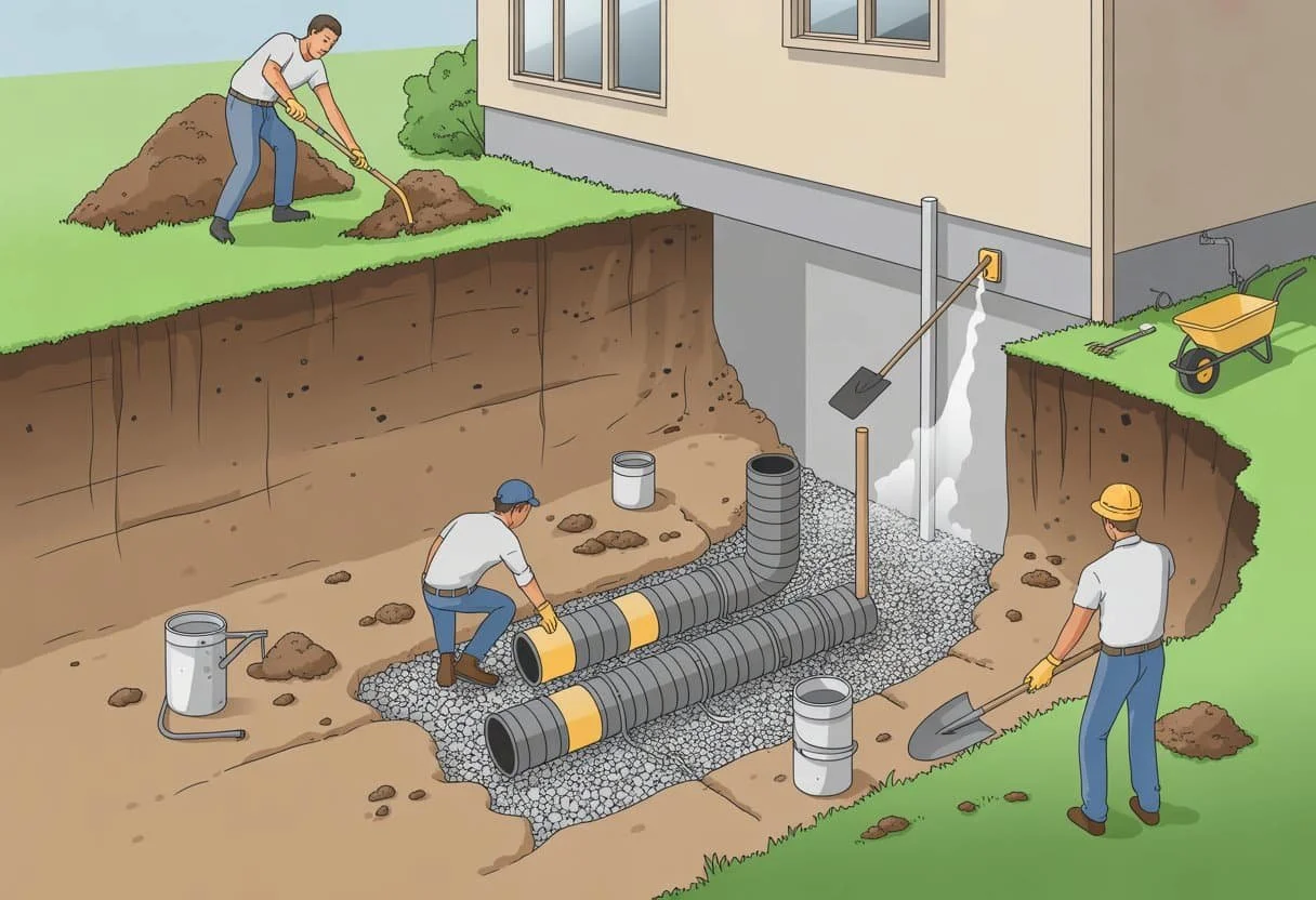 dirt separating from foundation