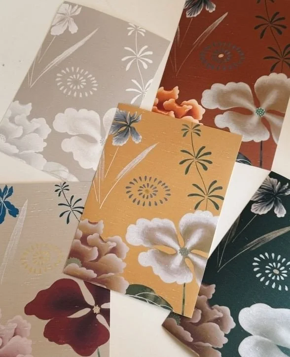 Which one would you choose?⁠
⁠
Warm ochre, deep green, soft neutral, or rich terracotta?⁠
⁠
Hand-painted heaven from @fromentaldesign.⁠
⁠
#mareaclarkinteriors