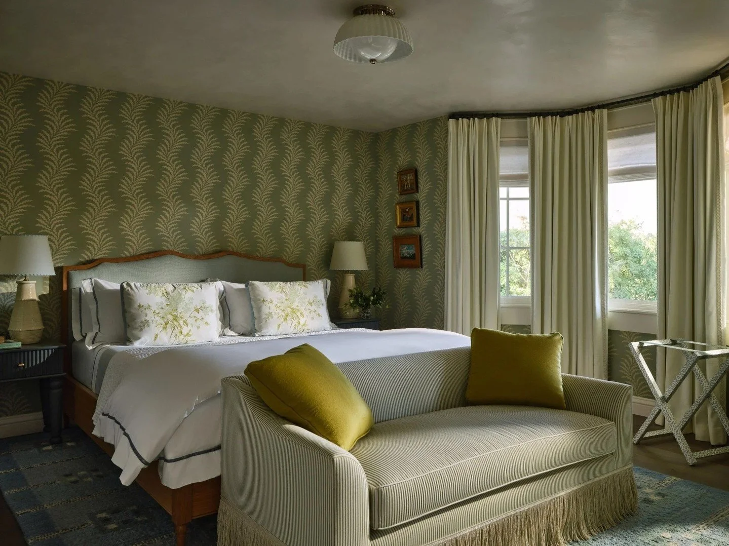 A glimpse into the guest bedroom at our Carmel-by-the-Sea project &mdash; designed to feel warm, relaxed, and deeply connected to its surroundings. ⁠
⁠
#mareaclarkinteriors