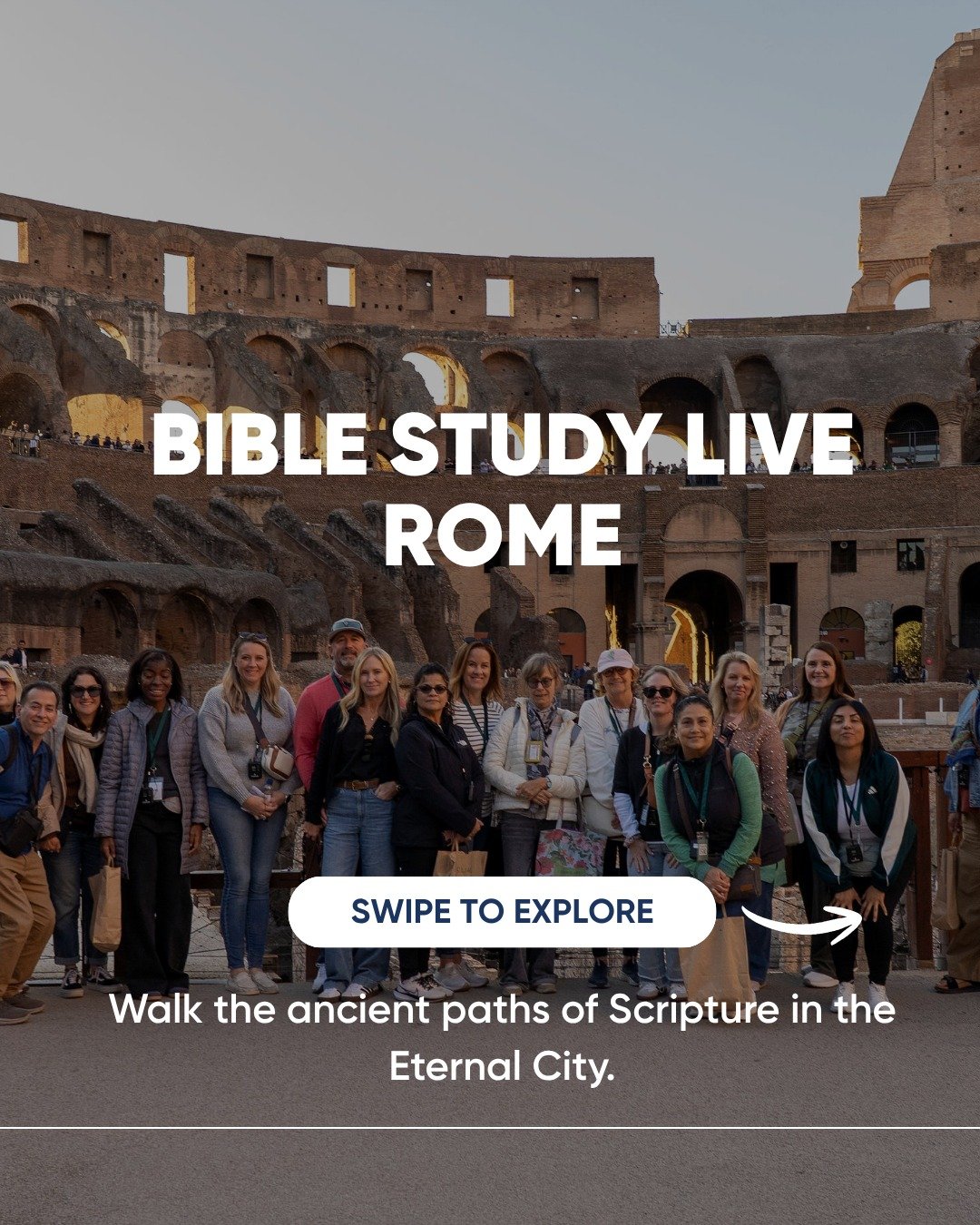 Want to join us or learn more about Bible Study Live: Rome? 

Comment GO or click the link in our bio for more info! 

#italy #rome #biblestudylive #christiantravel