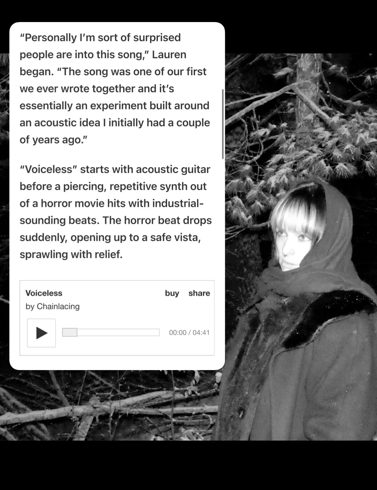 recently @_blankmood interviewed us about our song &ldquo;Voiceless,&rdquo; the second single we ever released, as well as the EP we put out last year. we can&rsquo;t talk about these things without talking about our songwriting / recording process (