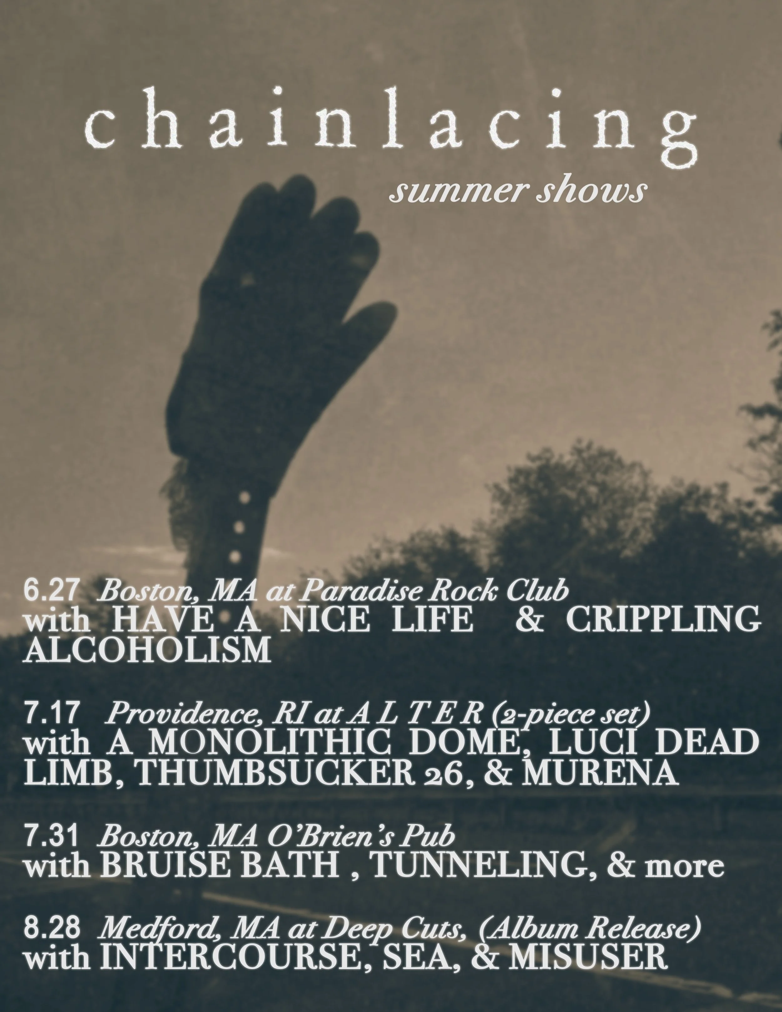 it is summer heres what&rsquo;s Going on . incredibly grateful for opportunities . 

MESSUAGE out soon . @these.hands.melt records