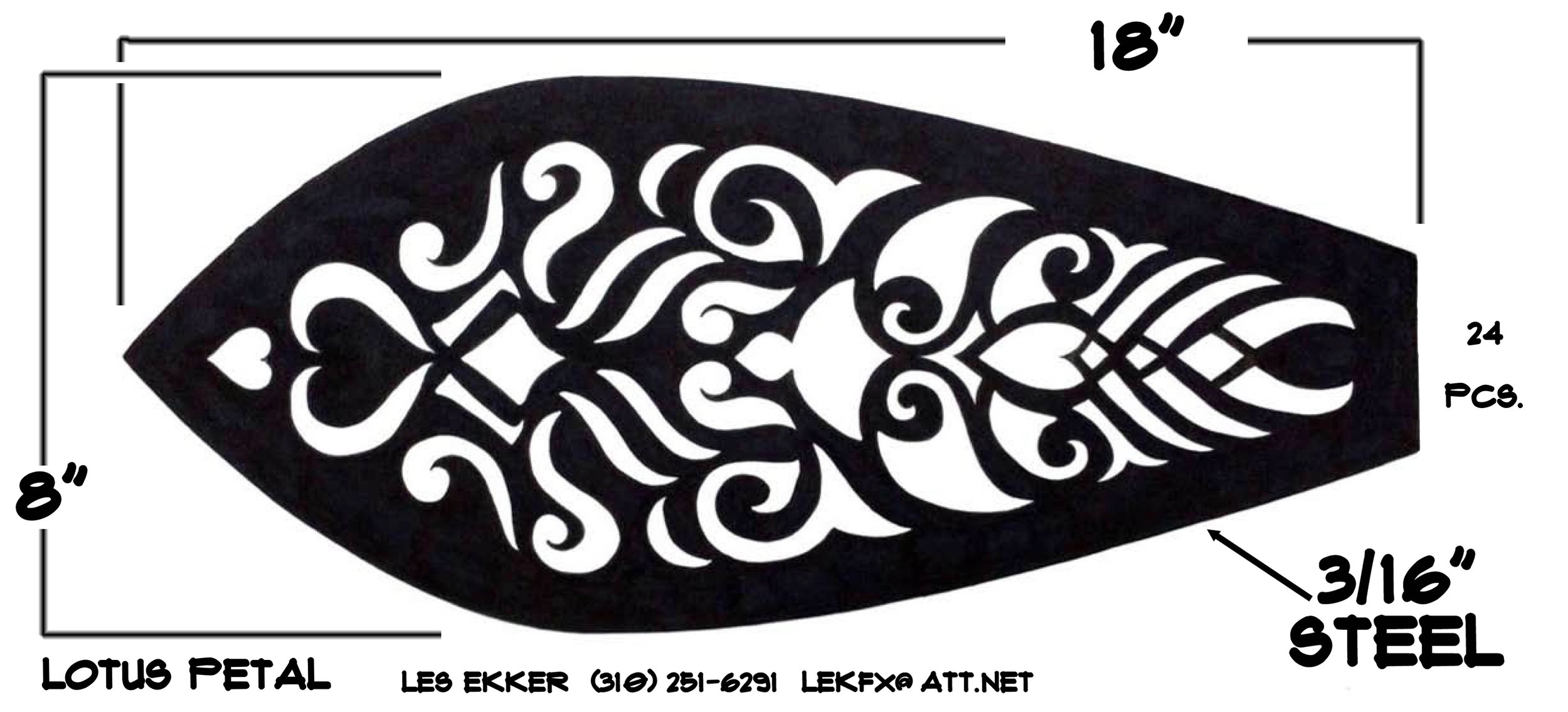 Flaming Lotus:
CNC Plasma Cut design, one of 24