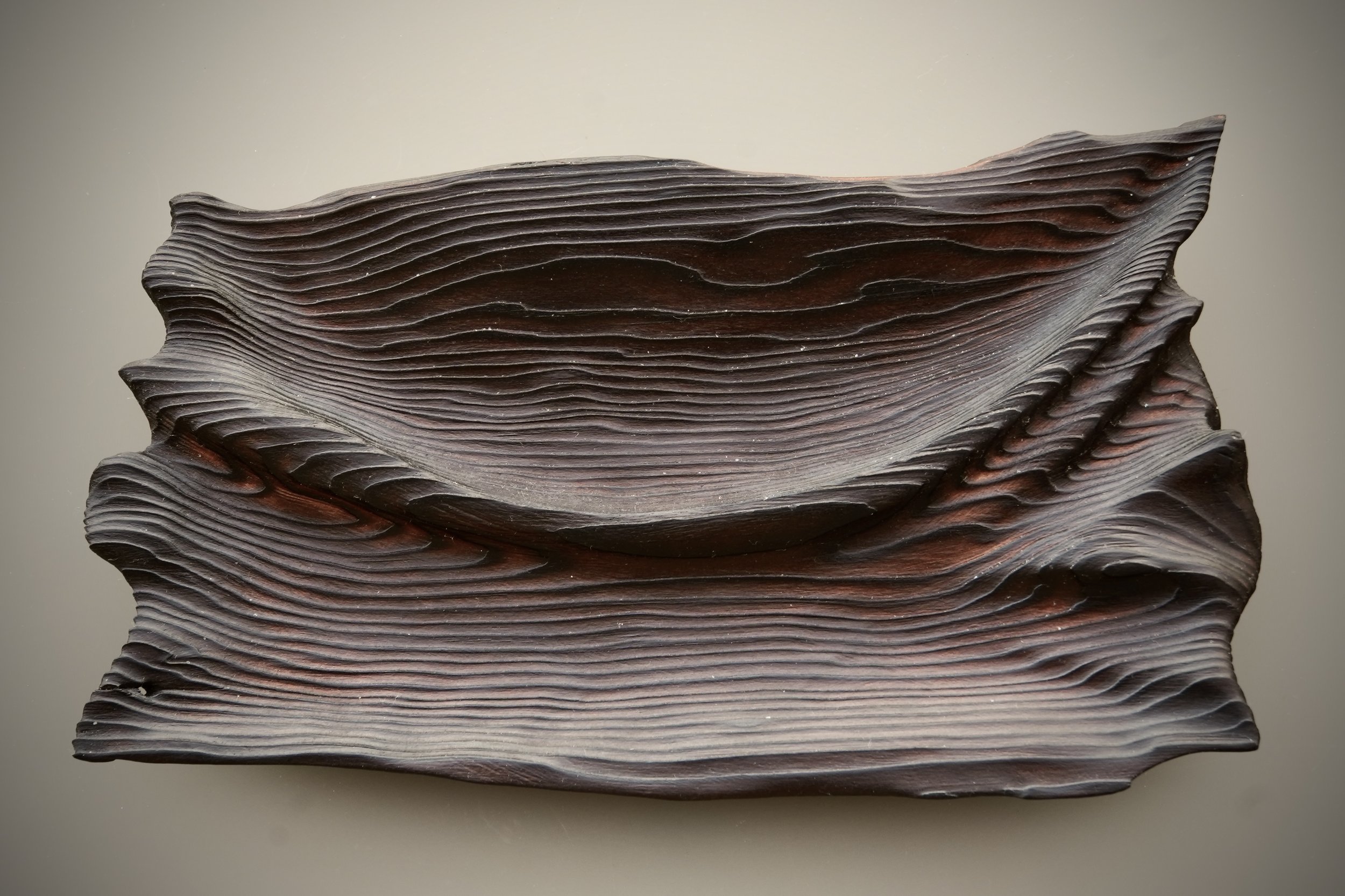 "Stream"
Pine wood, tung oil, beeswax