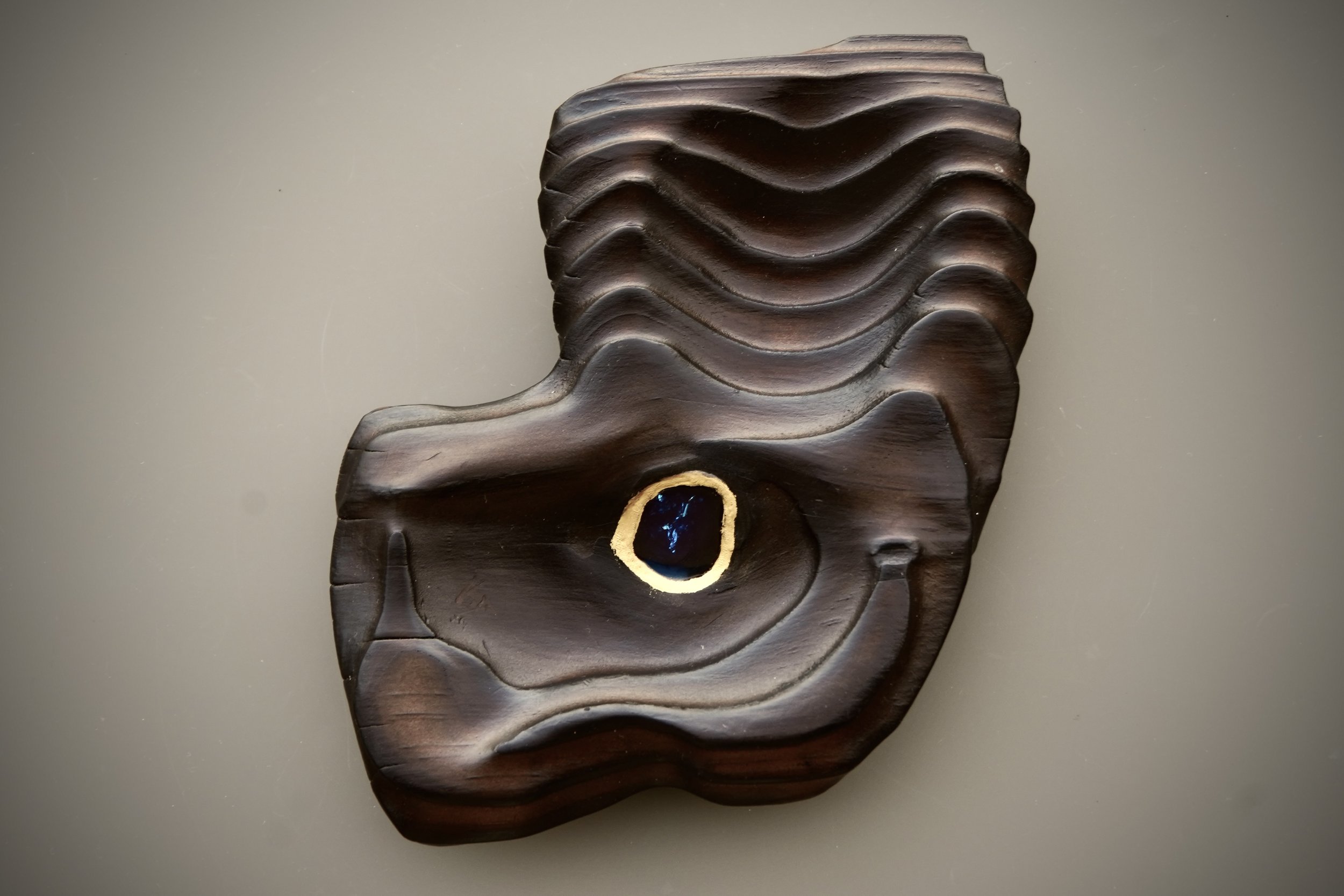 "Quiet"
Pine wood, Epoxy Resin, 24k gold leaf, tung oil, beeswax