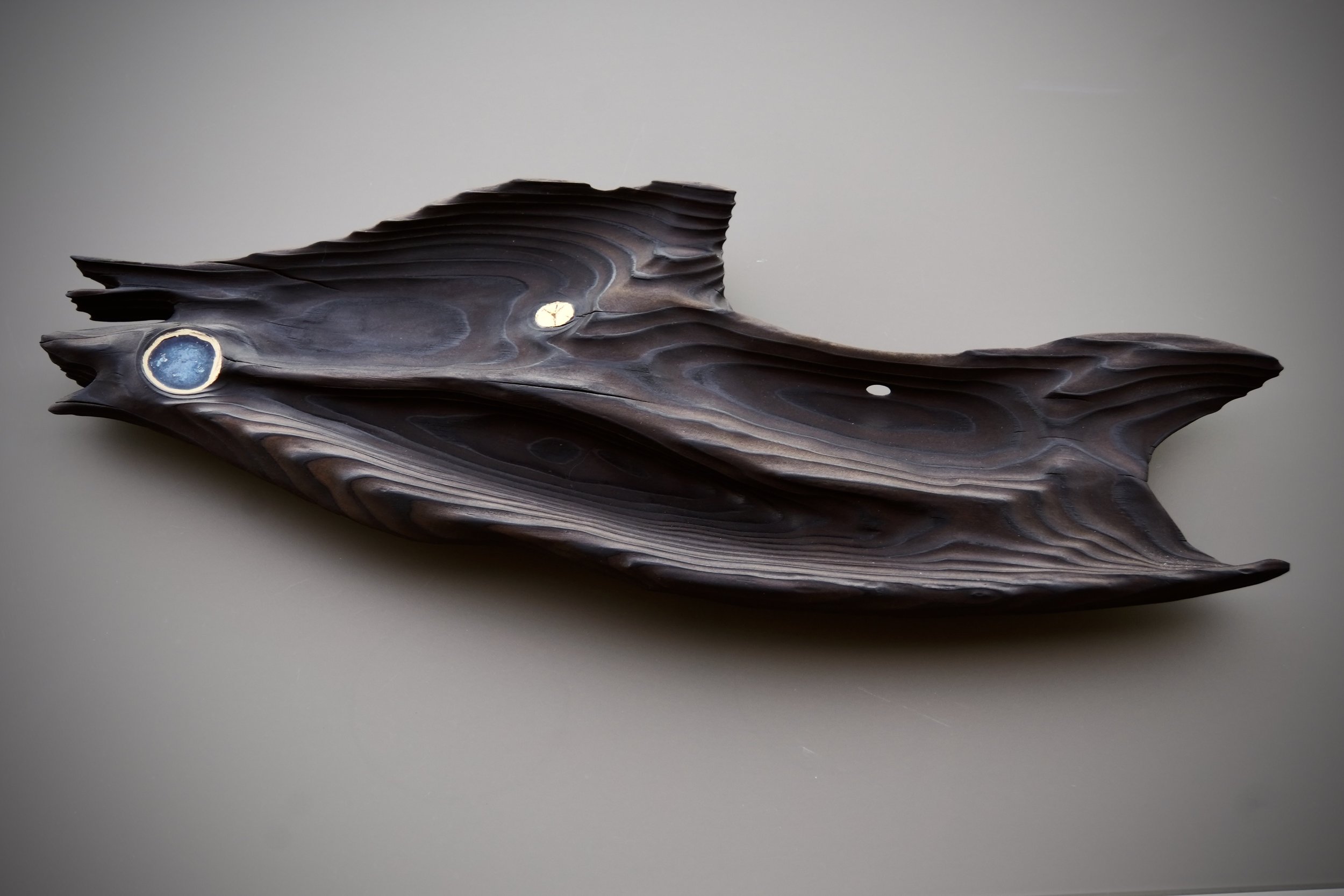 "Benthic"
Pine wood, Epoxy Resin, 24K Gold Leaf