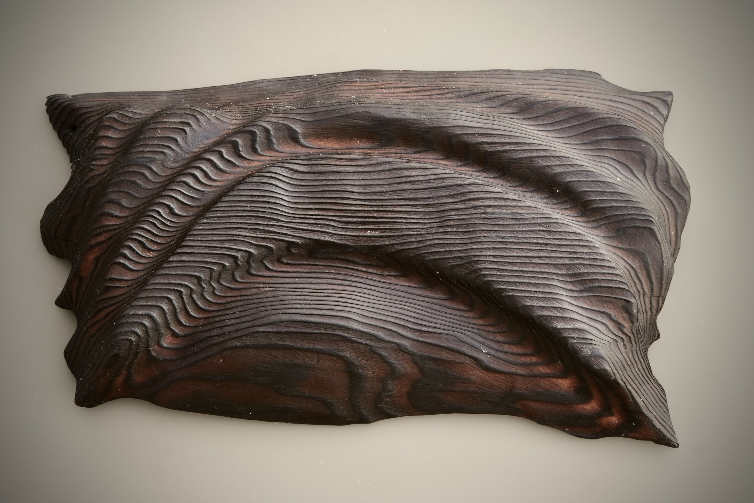 "Stream" underside:
Pine wood, tung oil, beeswax
