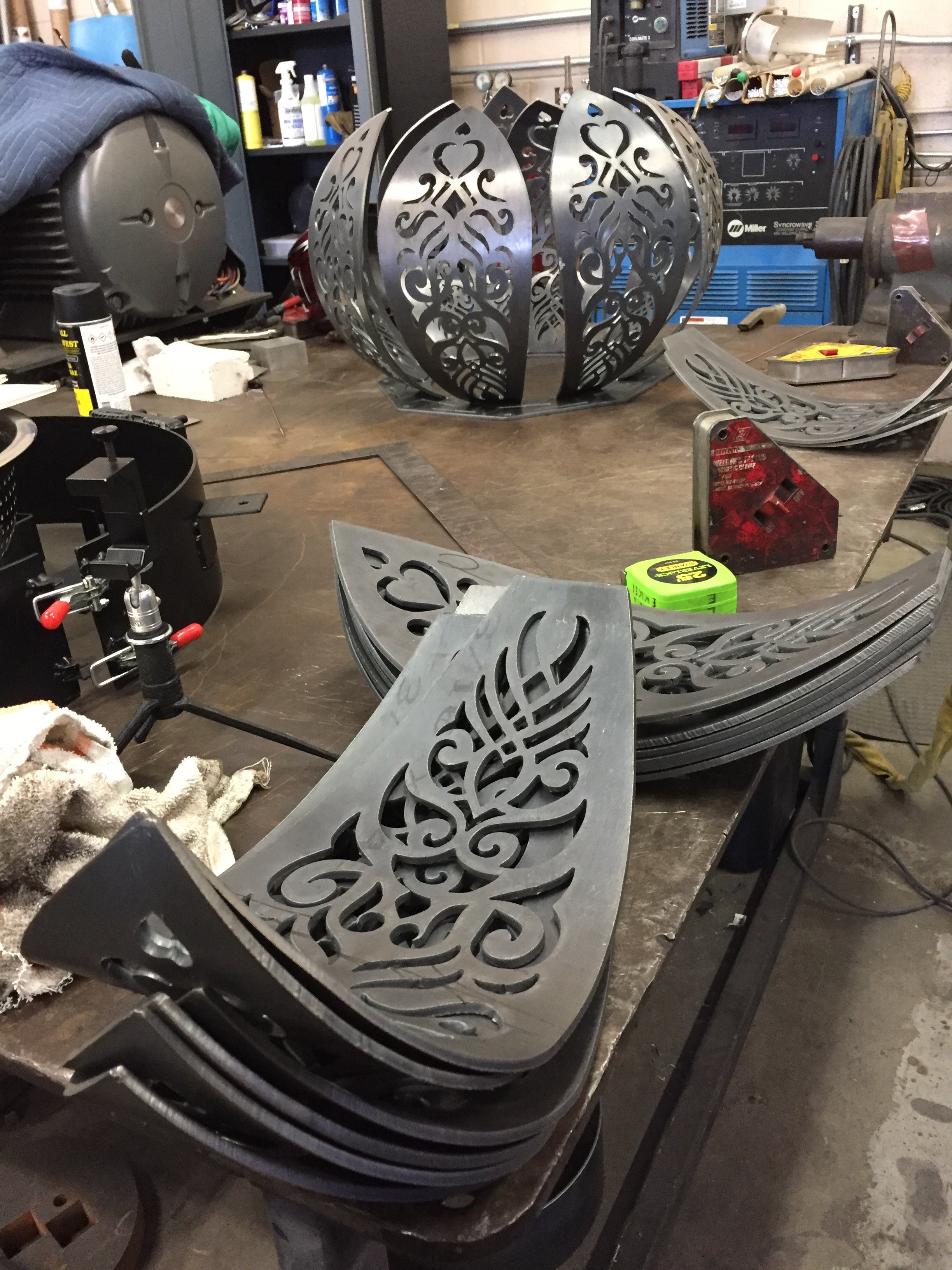Flaming Lotus
Petals cut and ready to weld