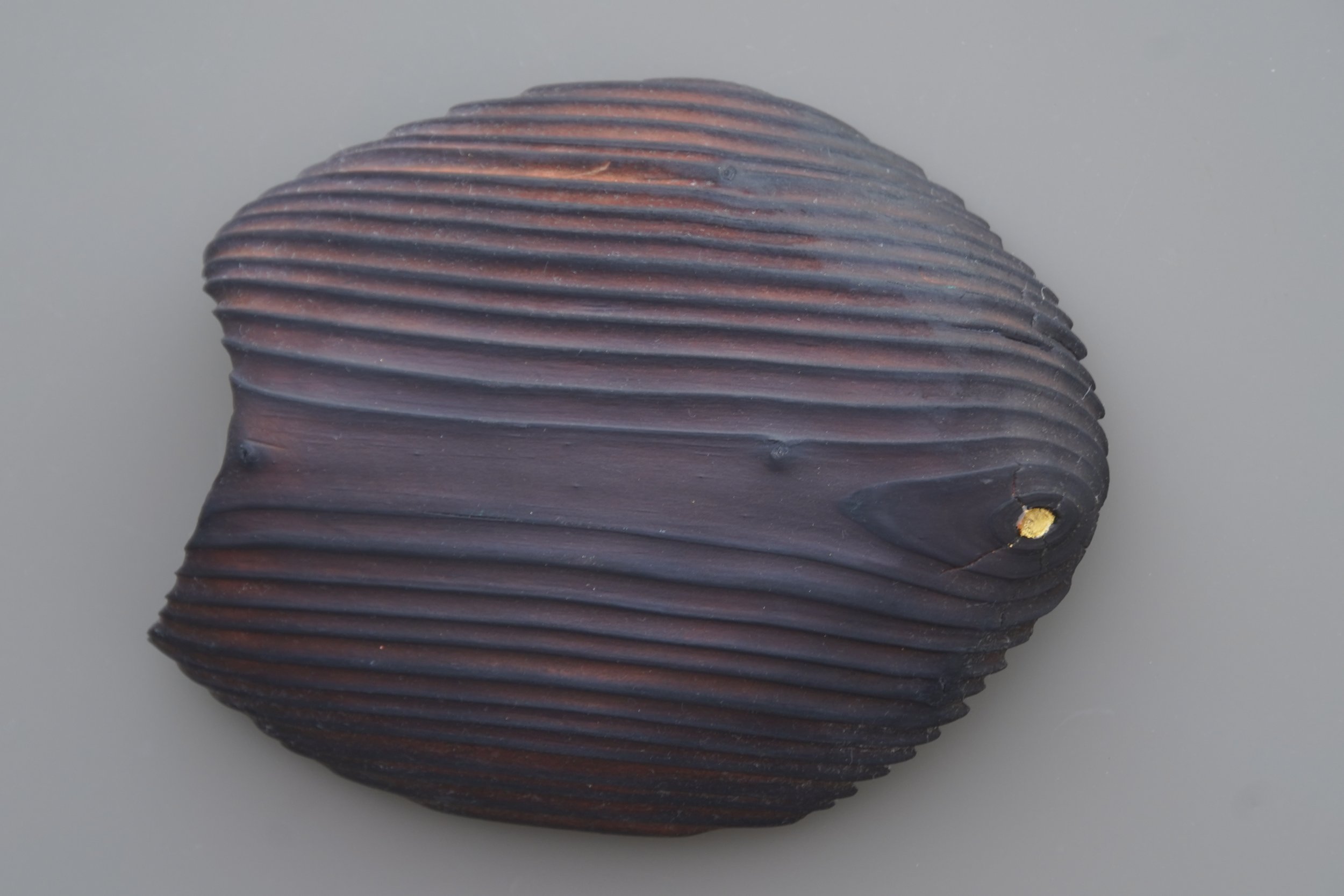 "Seed" underside:
Pine wood, epoxy resin, 24k gold leaf, tung oil, beeswax