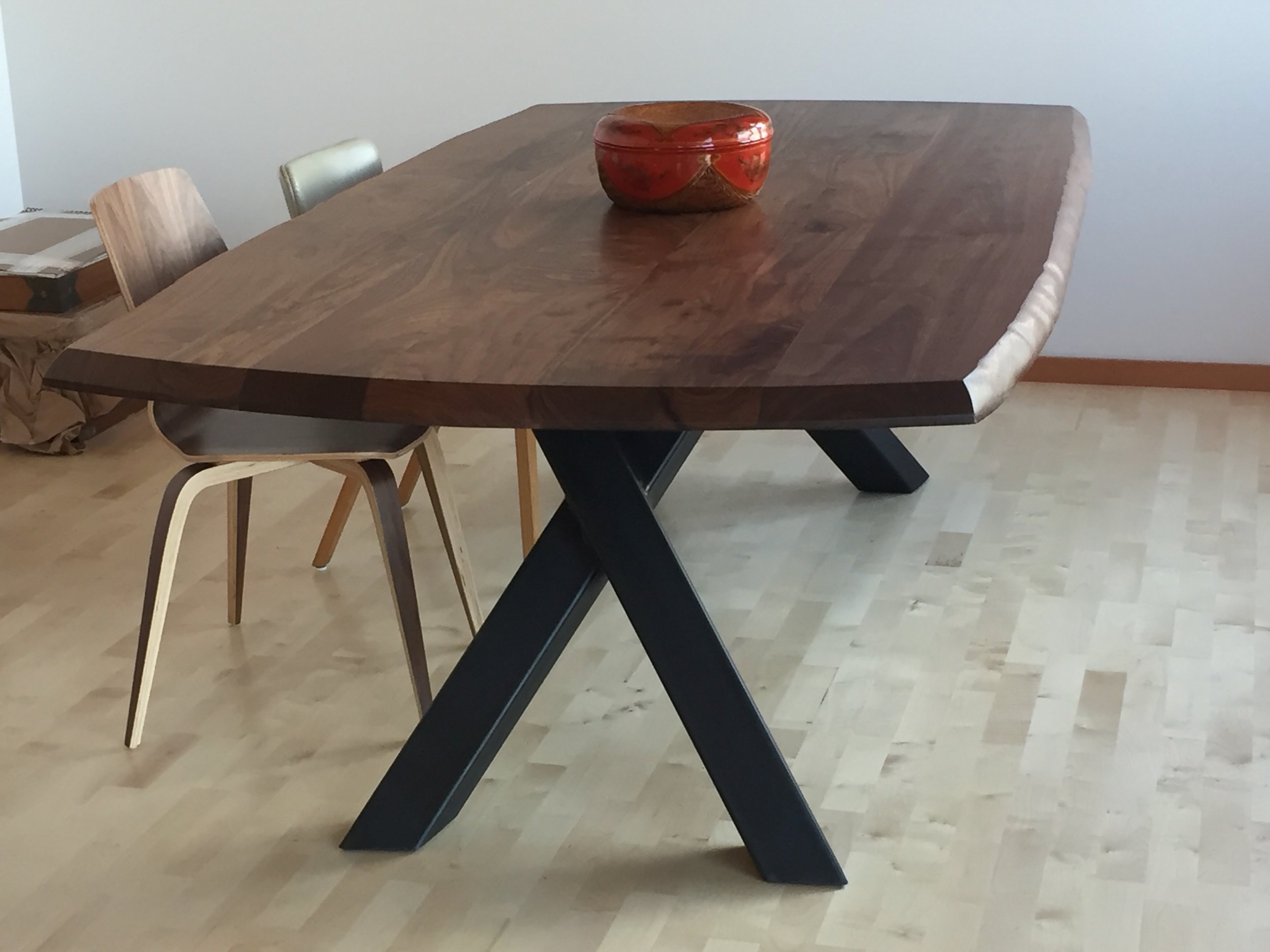 Dining Table
American Black Walnut, Steel