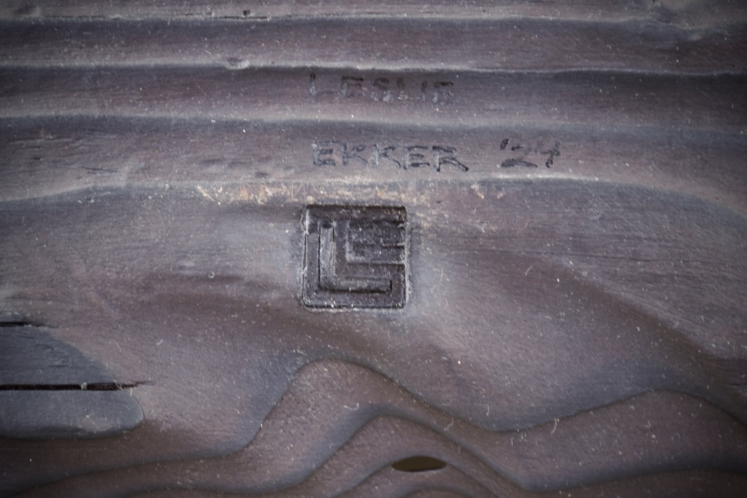Detail: My typical signature "brand".