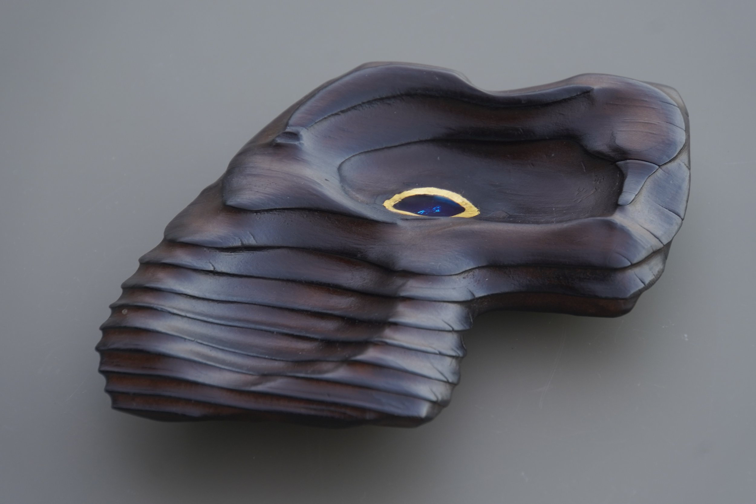 "Quiet"
Pine wood, Epoxy Resin, 24k gold leaf, tung oil, beeswax