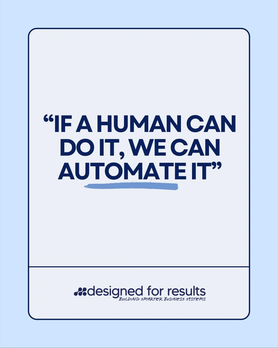 That&rsquo;s our rule!

From enquiries to bookings to follow-ups&mdash;AI takes care of the details so you can focus on growth.

Ready to build a smarter business? Let's chat.  Link In Bio

#NoCodeAutomation #DesignedForResults