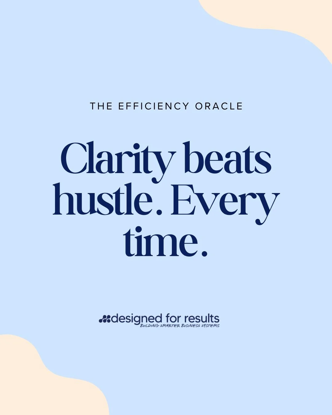 Time to work smarter. Link in bio to book your strategy session.
www.designedforresults.com.au