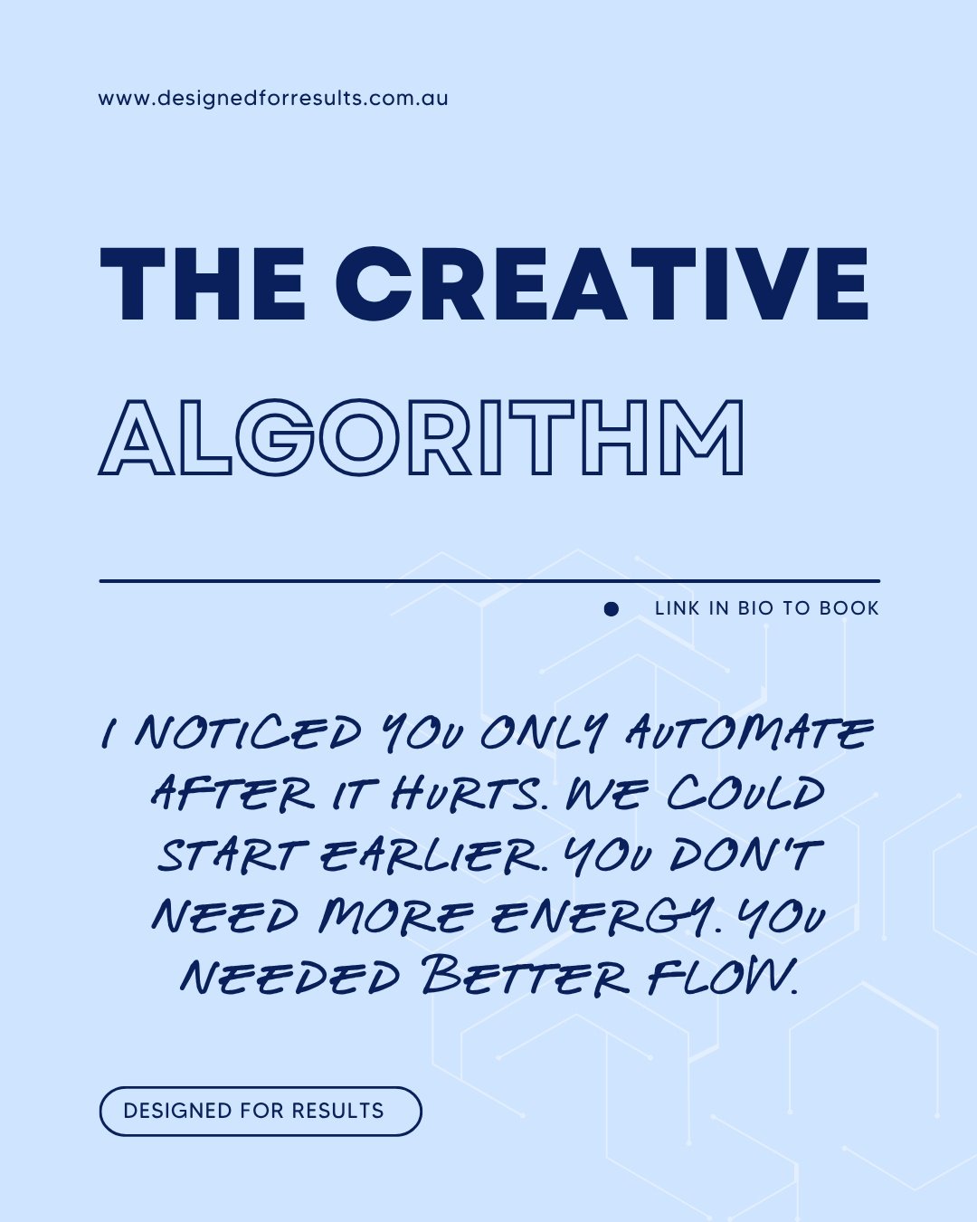 Build a business that runs cleanly. Link in bio to book your strategy session.