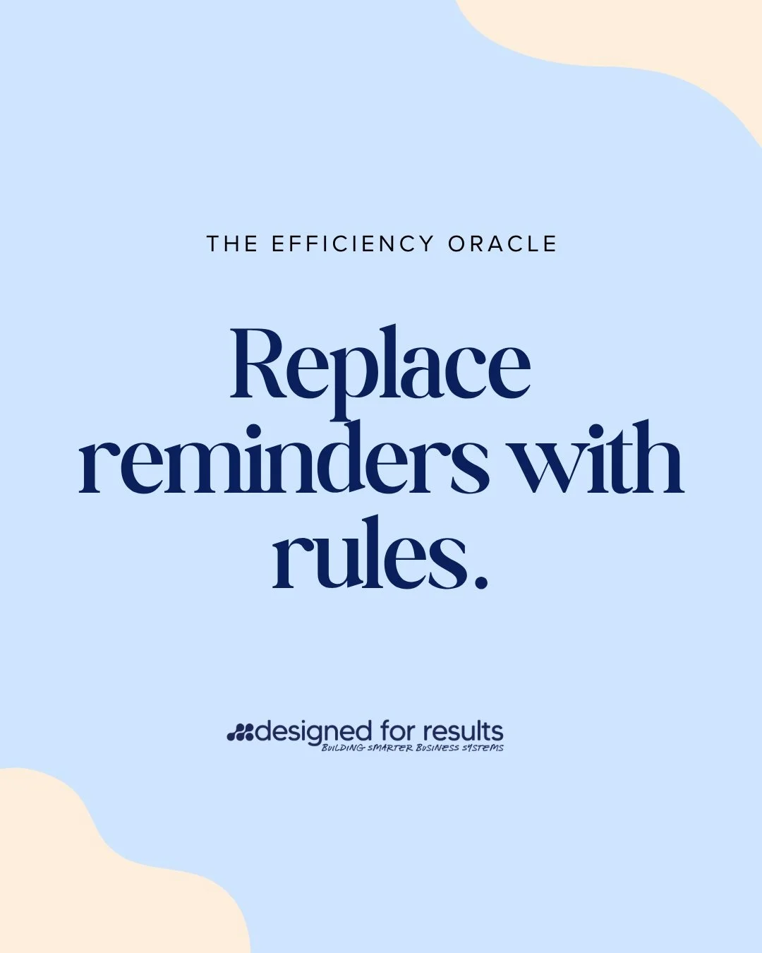 Want fewer manual tasks and more momentum? Link in bio to book your strategy session.
www.designedforresults.com.au