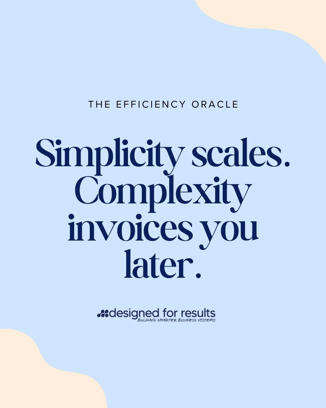 Build a business that runs cleanly. Link in bio to book your strategy session.
www.designedforresults.com.au