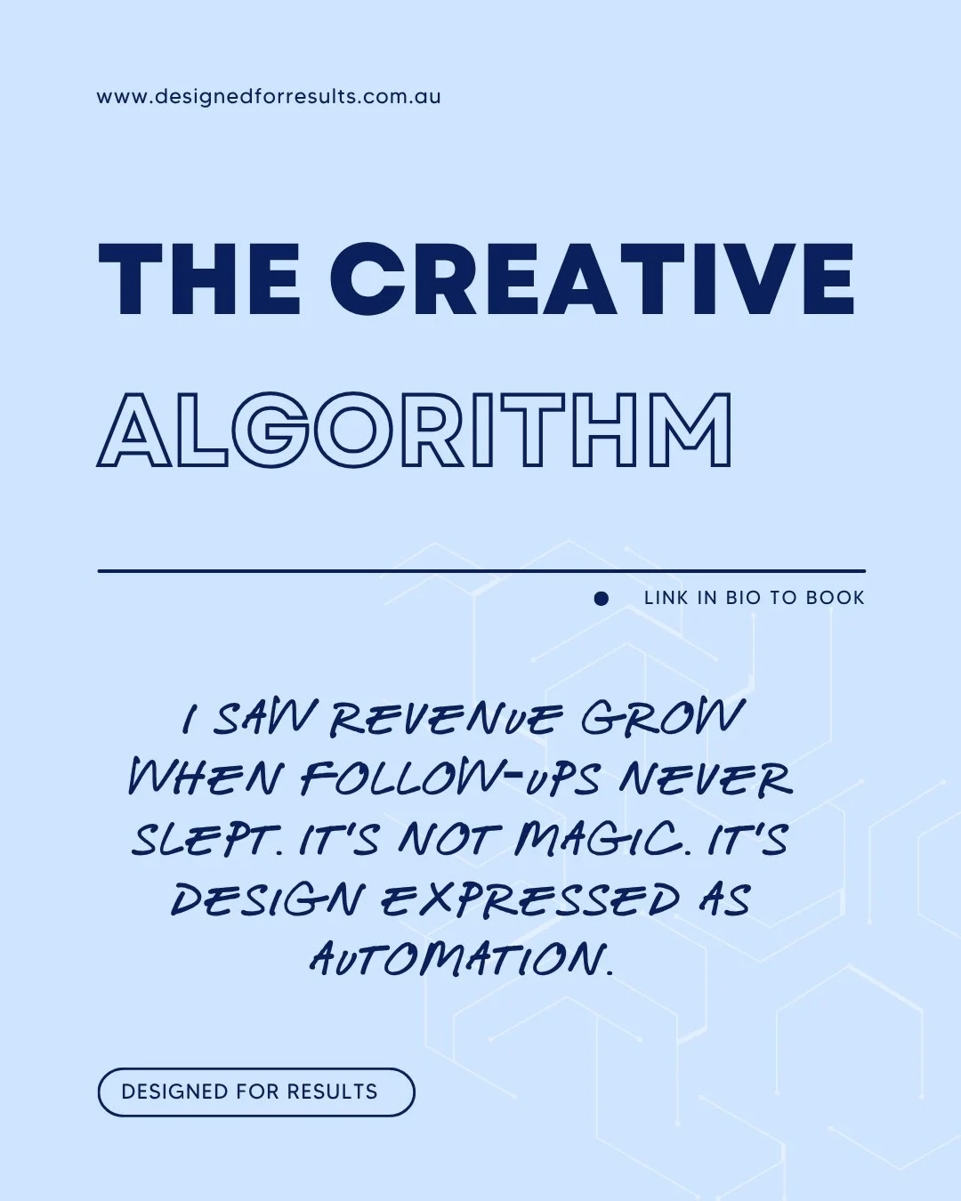 Time to work smarter. Link in bio to book your strategy session.