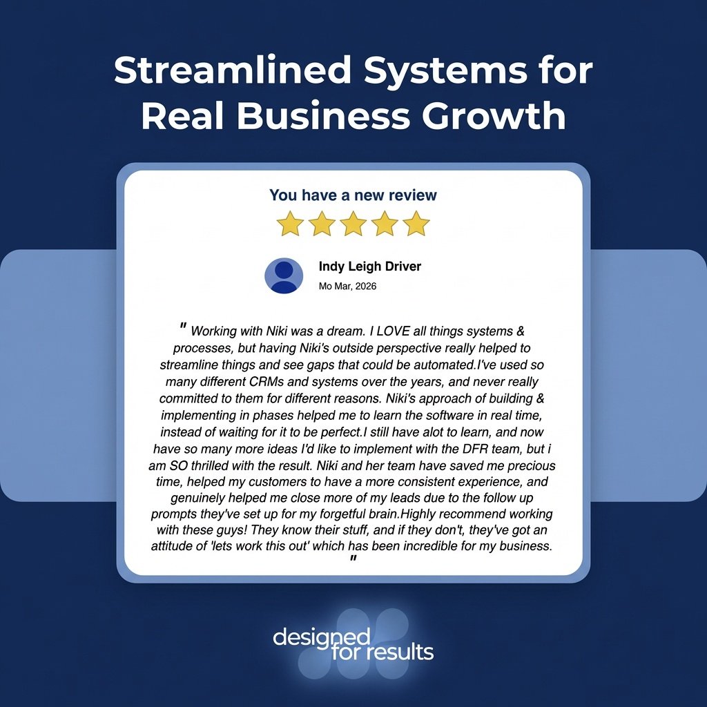 You don&rsquo;t need another CRM.

You need one you&rsquo;ll actually use.

Just got this from a client:

&ldquo;Working with Niki was a dream&hellip; I&rsquo;ve used so many different CRMs and never committed to them. Building in phases changed ever