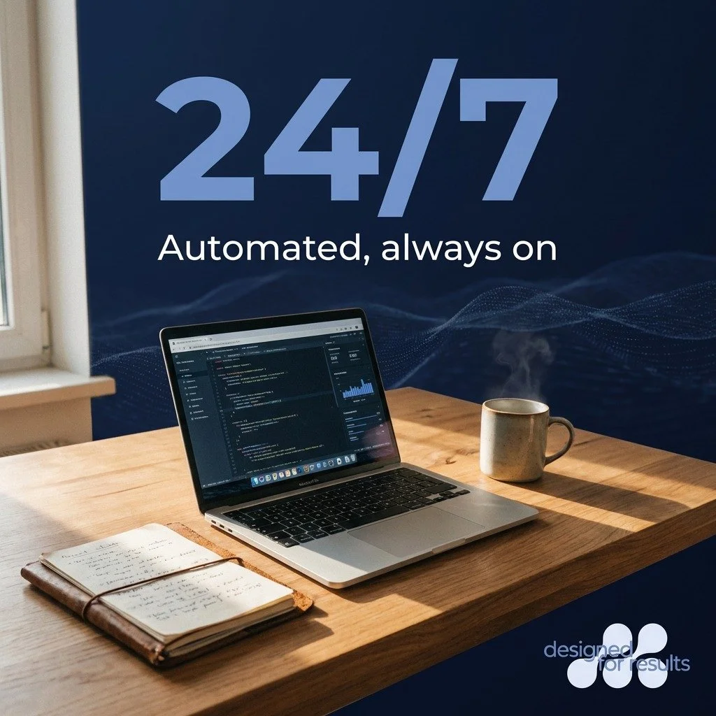 Your business shouldn't stop when you do. With AI automation, your operations stay "always on" 24/7&mdash;handling the heavy lifting while you focus on what matters most. Ready to scale without the burnout? Click the link in our bio to see 