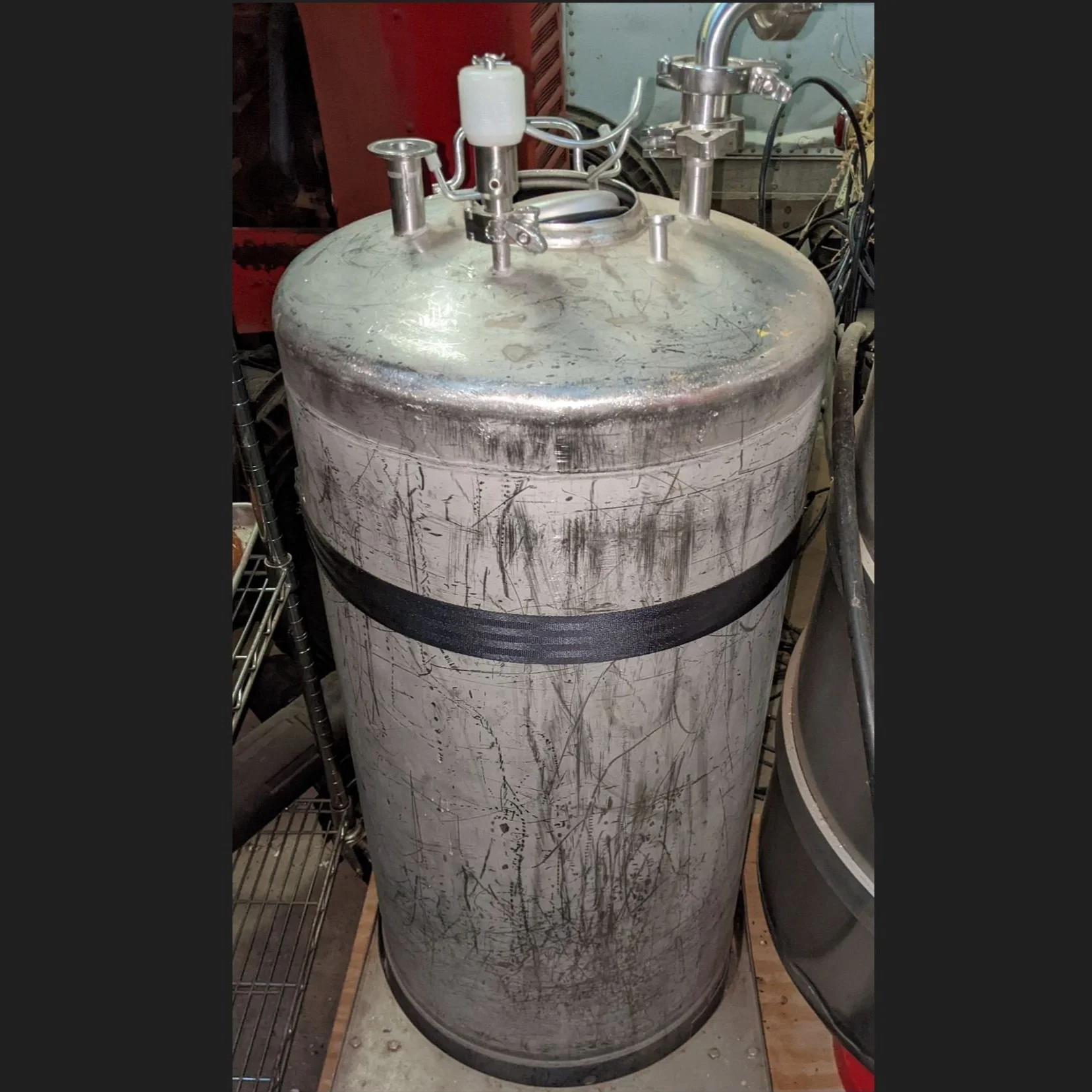 20 Gallon Stainless Steel Tank with Tri-clamp Fittings