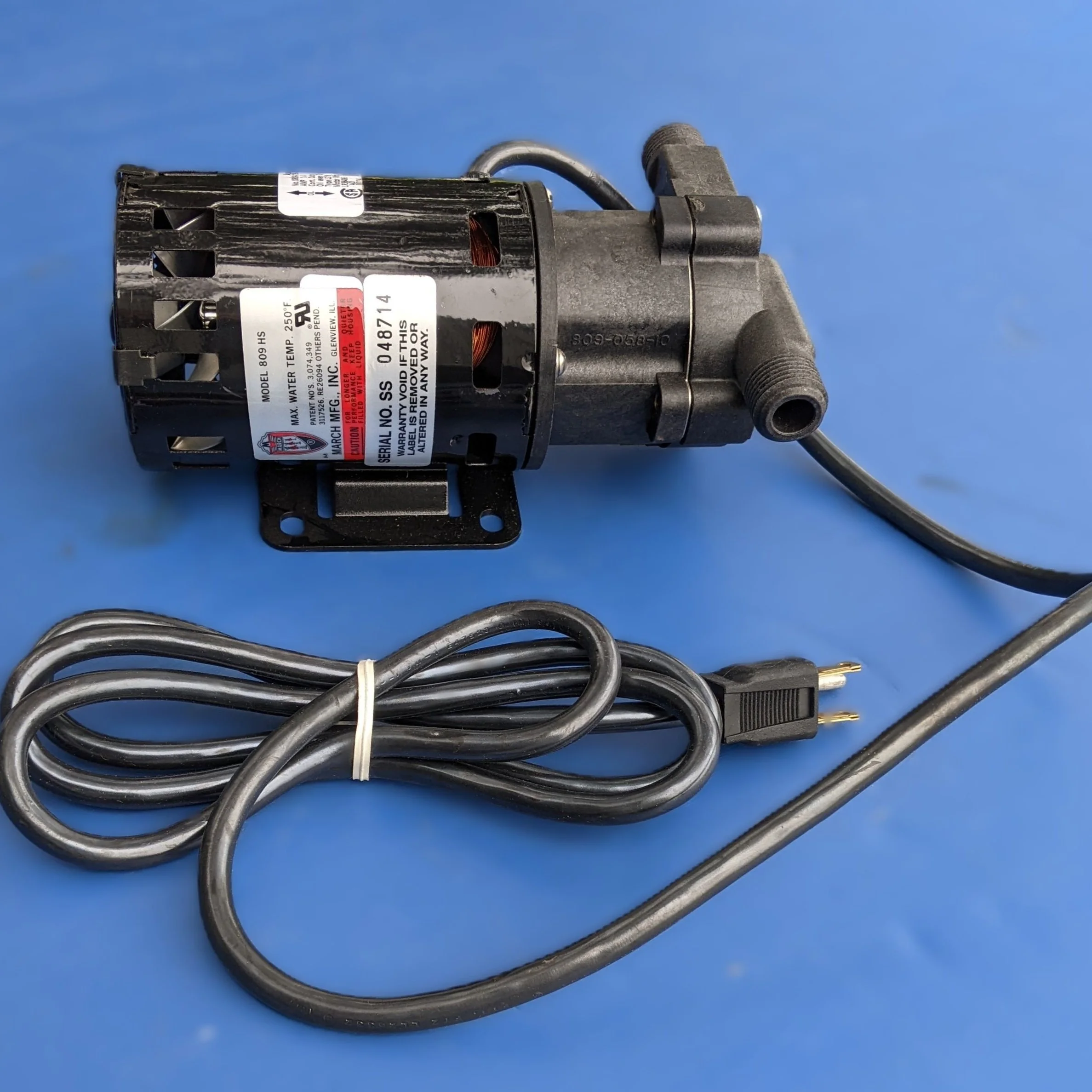 March High Temperature Brewing Pump with Mounting Bracket