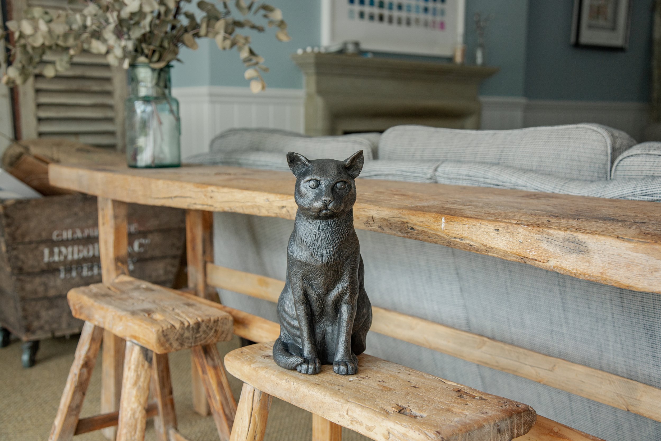 Sitting Cat Urn