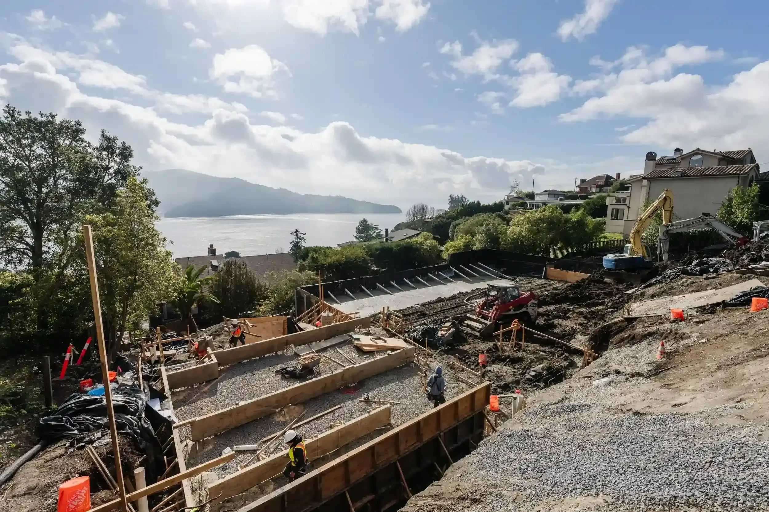 Ongoing construction work 