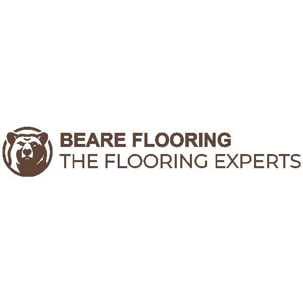 Logo for Beare Flooring features a bear's face in a circle and the text: 'Beare Flooring The Flooring Experts' in brown.