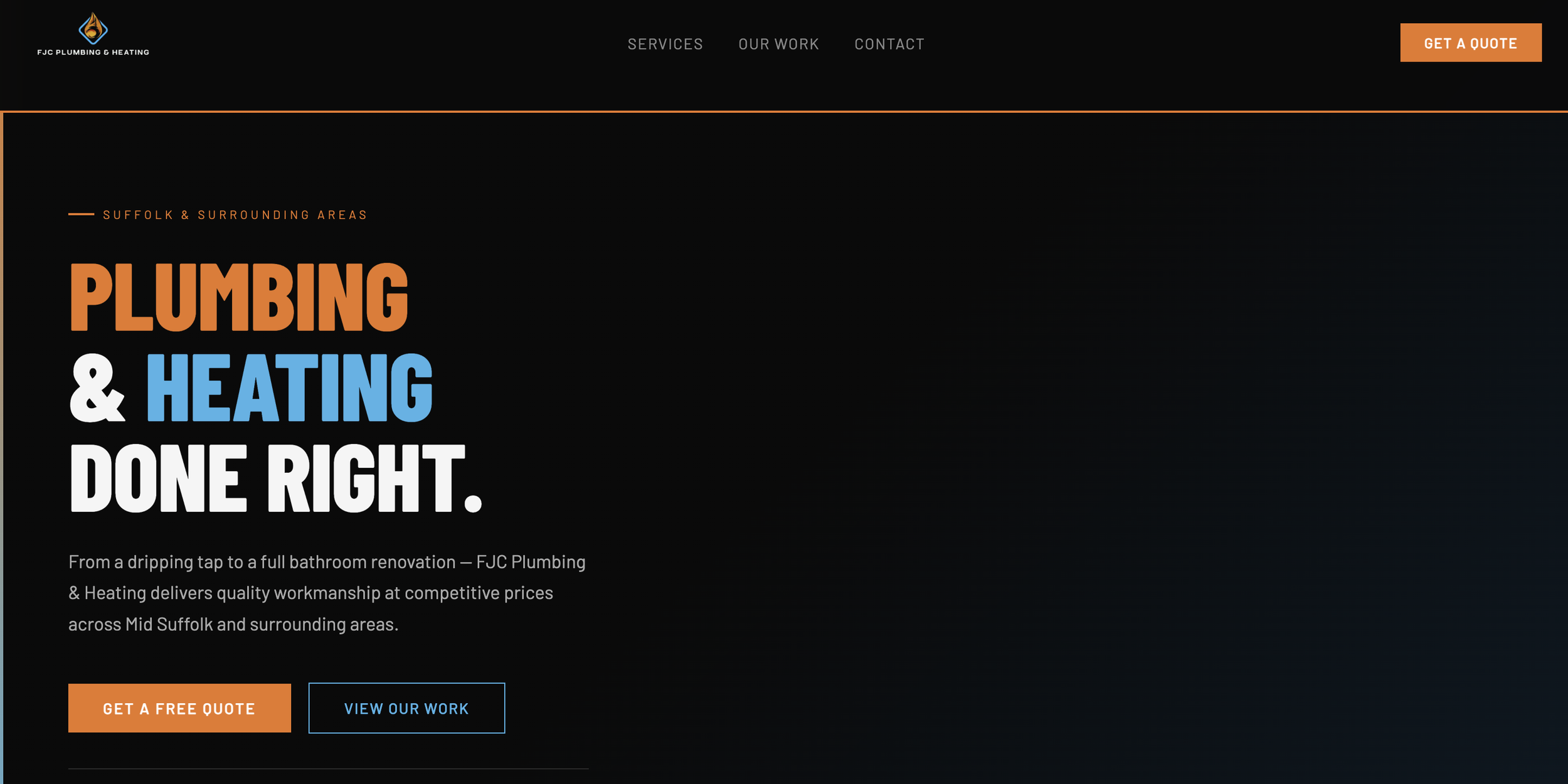 FJC Plumbing & Heating website