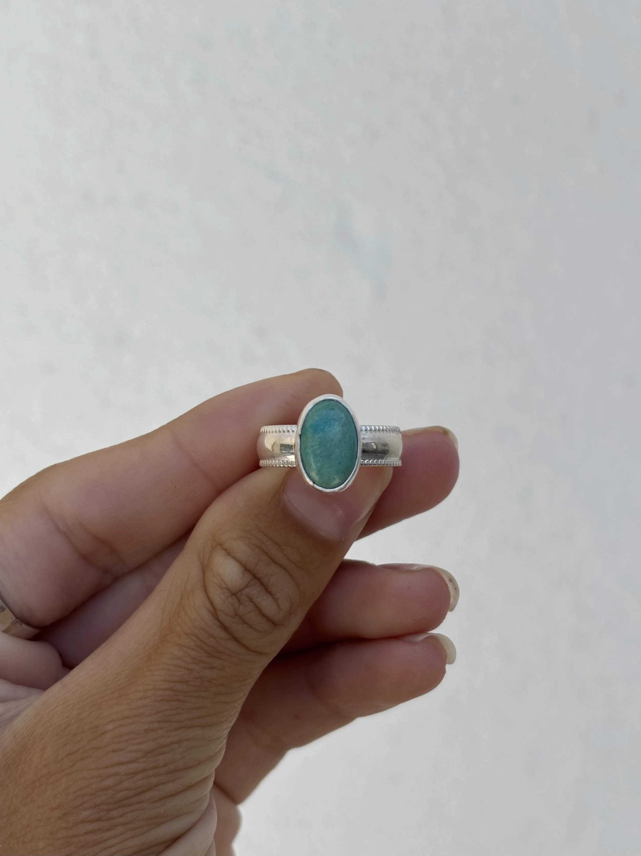 Tibetan Turquoise Oval Ring