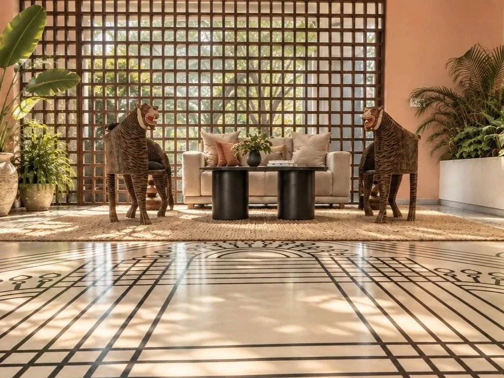 Hyderabad lobby environmental artwork