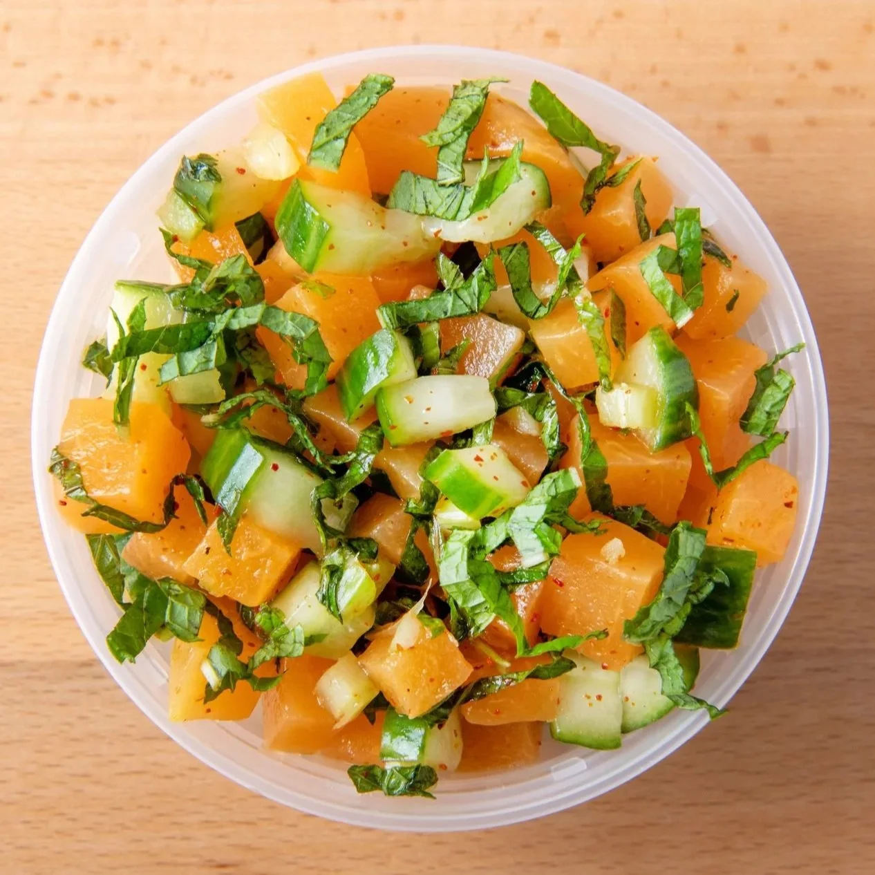 Cantaloupe & Cucumber Ceviche