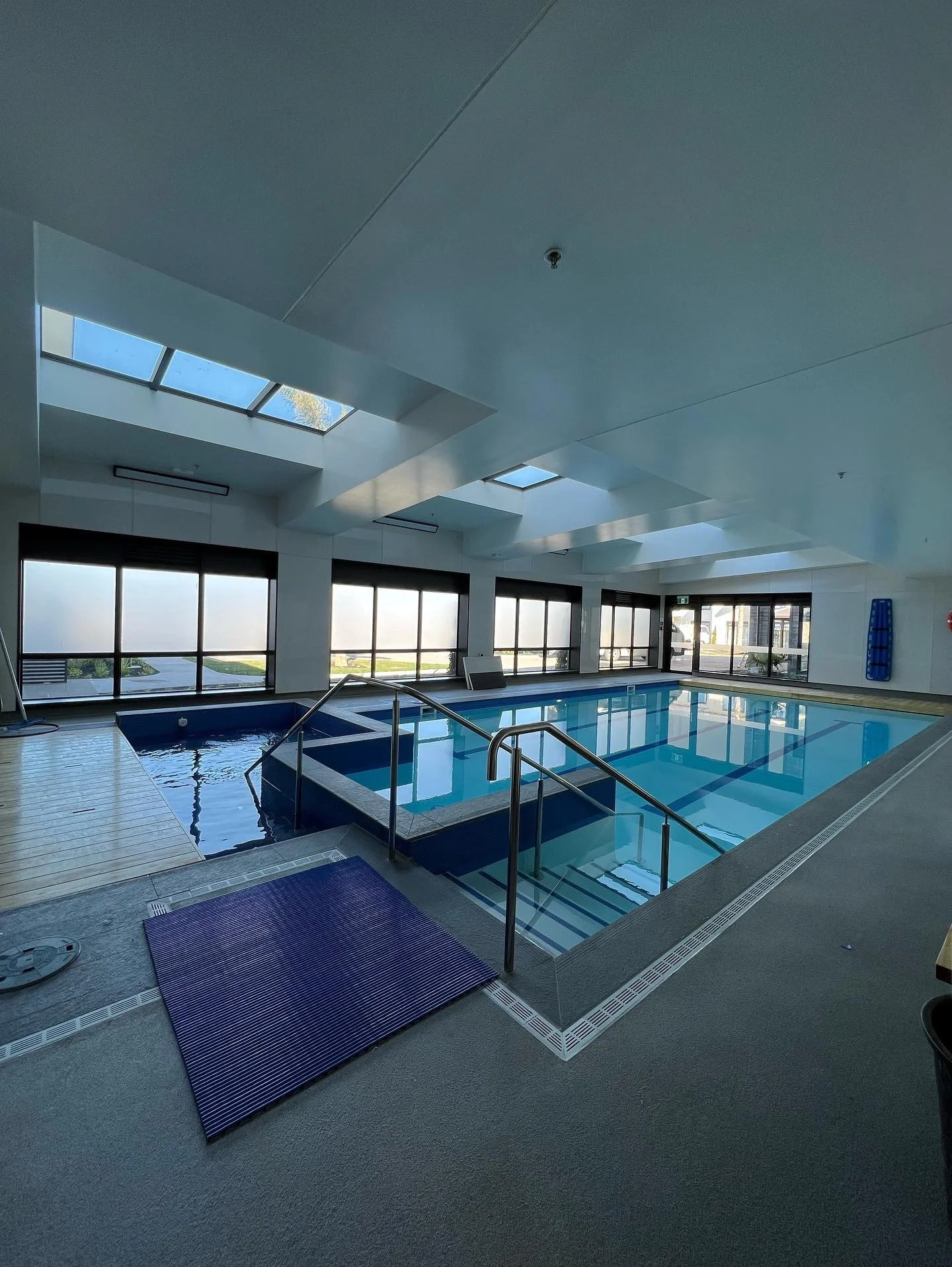 Indoor pool recolouring and GIB stopping