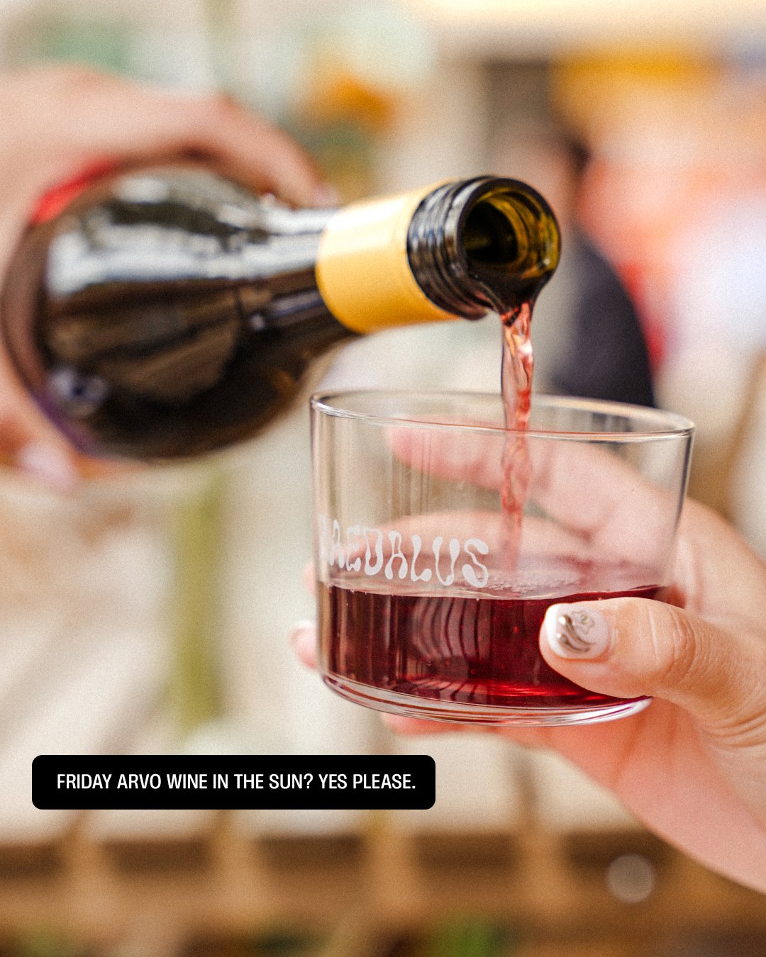 Yes it's only Monday but we're already thinking about the end of the week! Daedalus will have white, red, rose and funk pouring all weekend long. 🥂

Come down one last time for vinos and snacks.

📅 6 Feb, from 4pm
📅 7 Feb, from 4pm
📅 8 Feb, from 