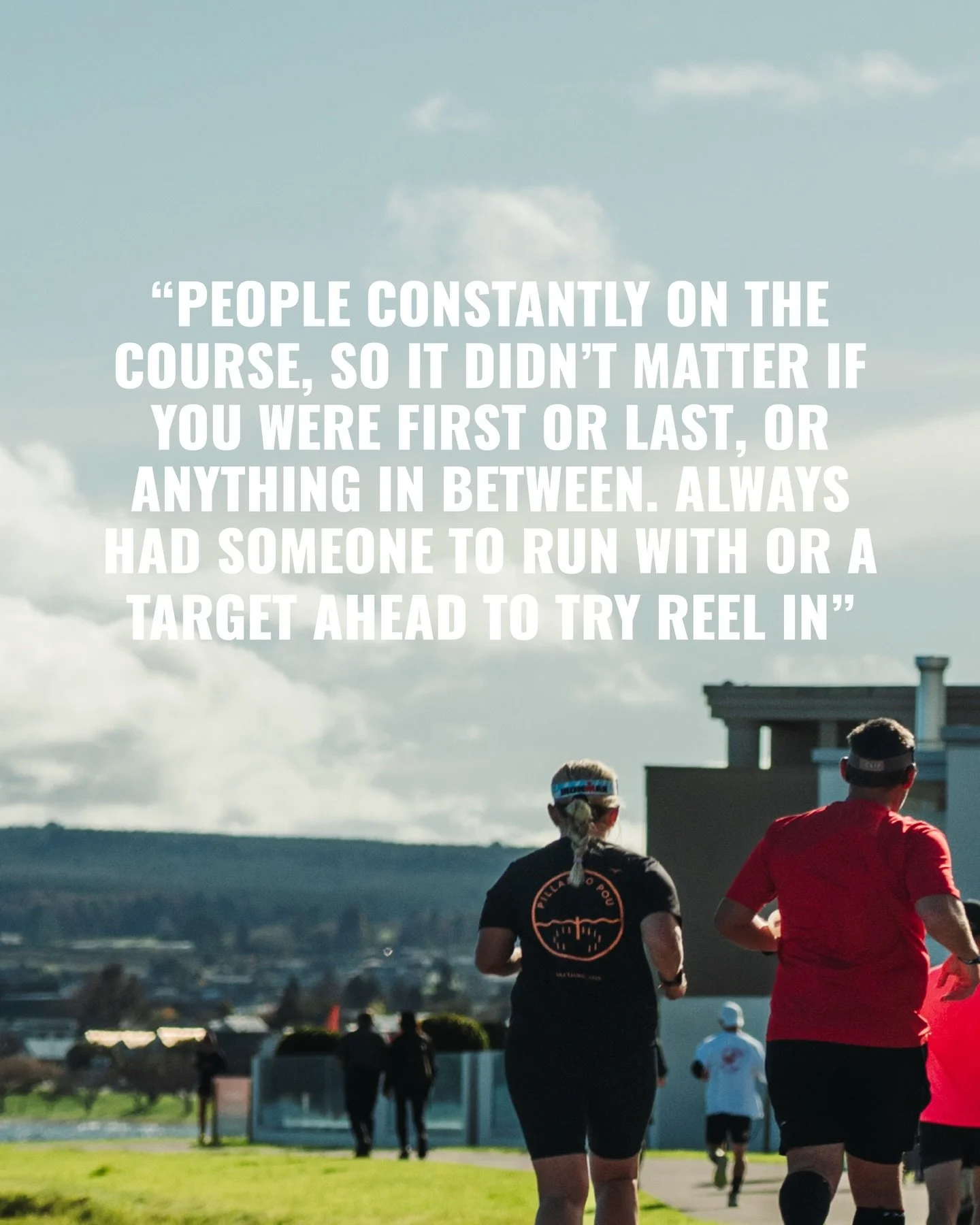 Not a race where the field disappears - but a course that stays alive all day.

Someone to run beside. Someone just ahead to chase. Someone behind drawing strength from you.

13 June 2026 | 6 hours | As many 7.3km laps as possible | Solo or in a team