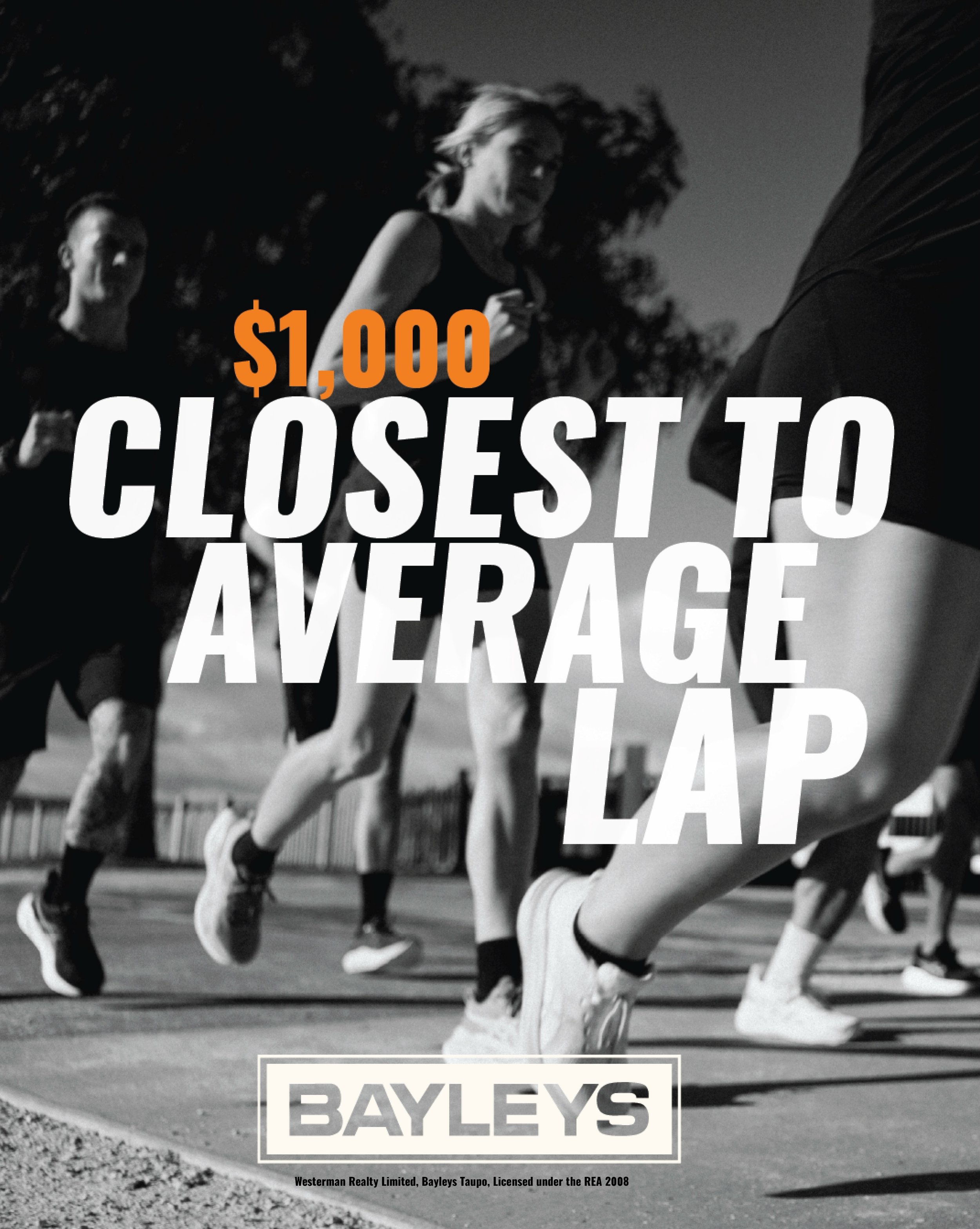 Where it pays to be average - literally!

The Closest to Average Lap - $1,000 up for grabs, thanks to @bayleys.taupo - is back for 2026.

Every lap you complete on race day counts, and in 2026, is individually timed (even those in teams). Match the P