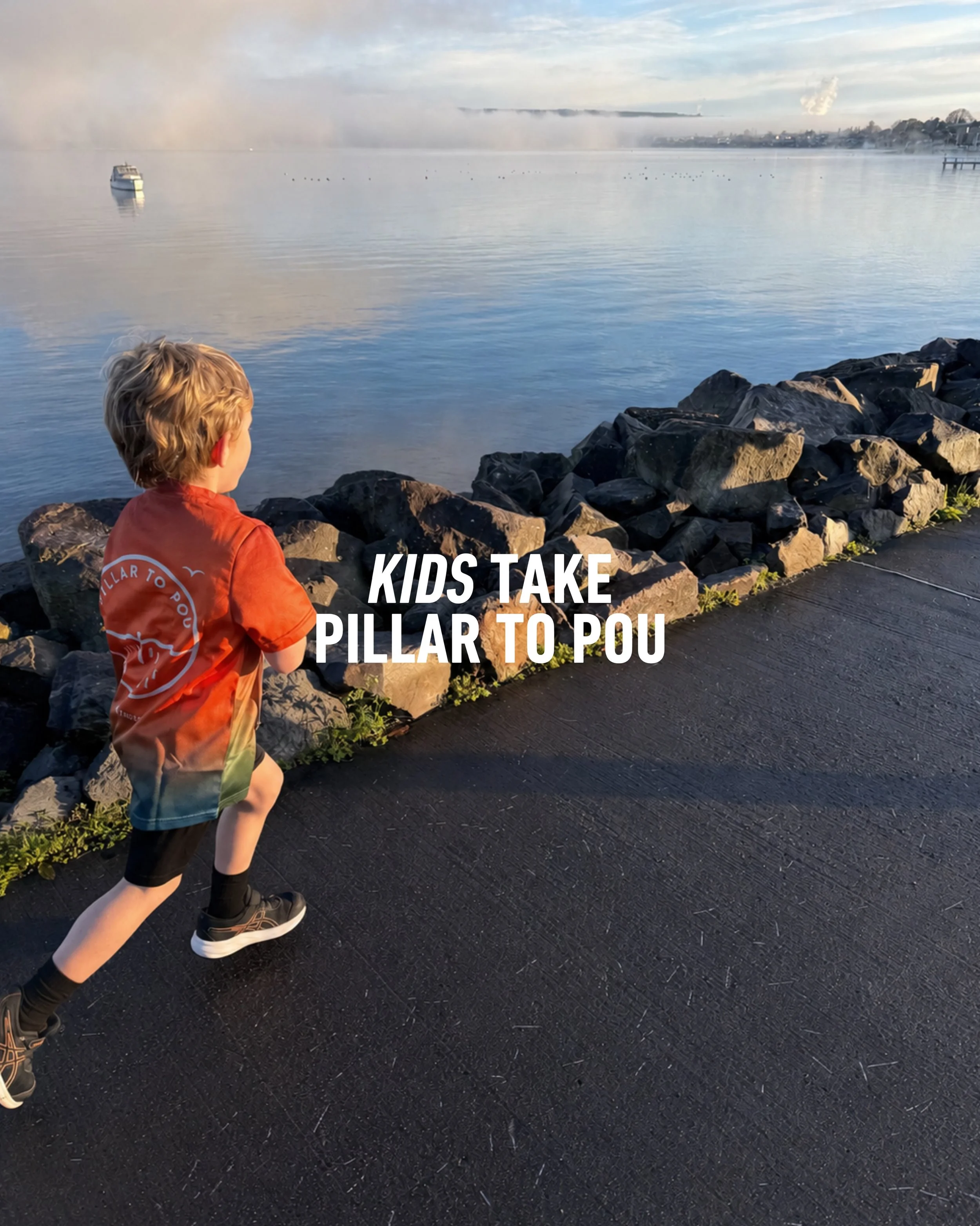 One month until the next gen hits the lakefront 🧡

Returning Friday 12 June at 4pm is our Pillar to Pou kids&rsquo; fun run. 

Three distance options for ages 4&ndash;15: 1.8km, 3.65km, or the full 7.3km loop.

Every entry includes a race tee, bib a