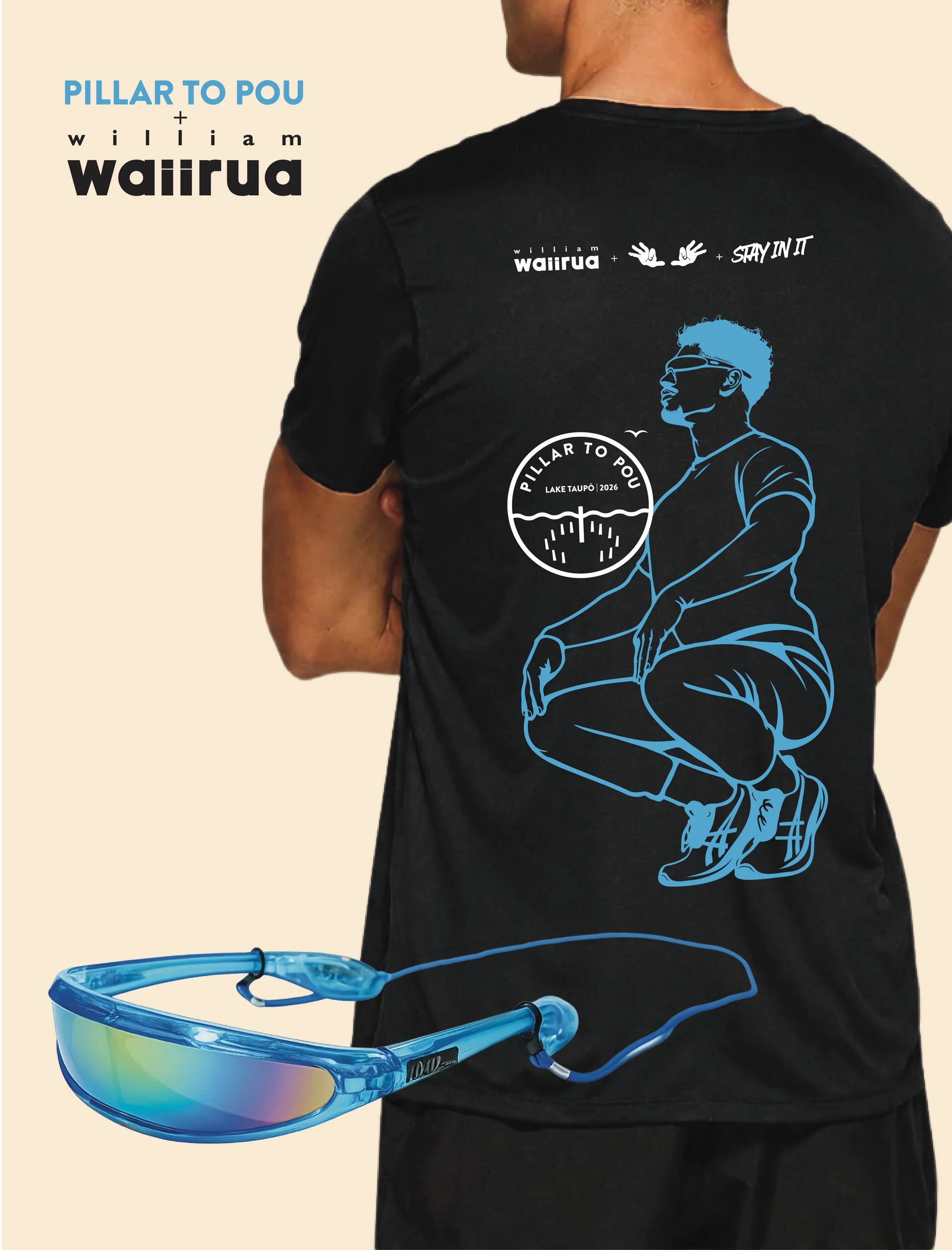 Wowwee!!

Official Pillar to Pou x William Waiirua limited edition merch has dropped online - for full moraale-boosting energy, on and off the course.

Gates will also soon be opening to join @w_cribb&rsquo;s team for Pillar to Pou 2026. Look out! 👀