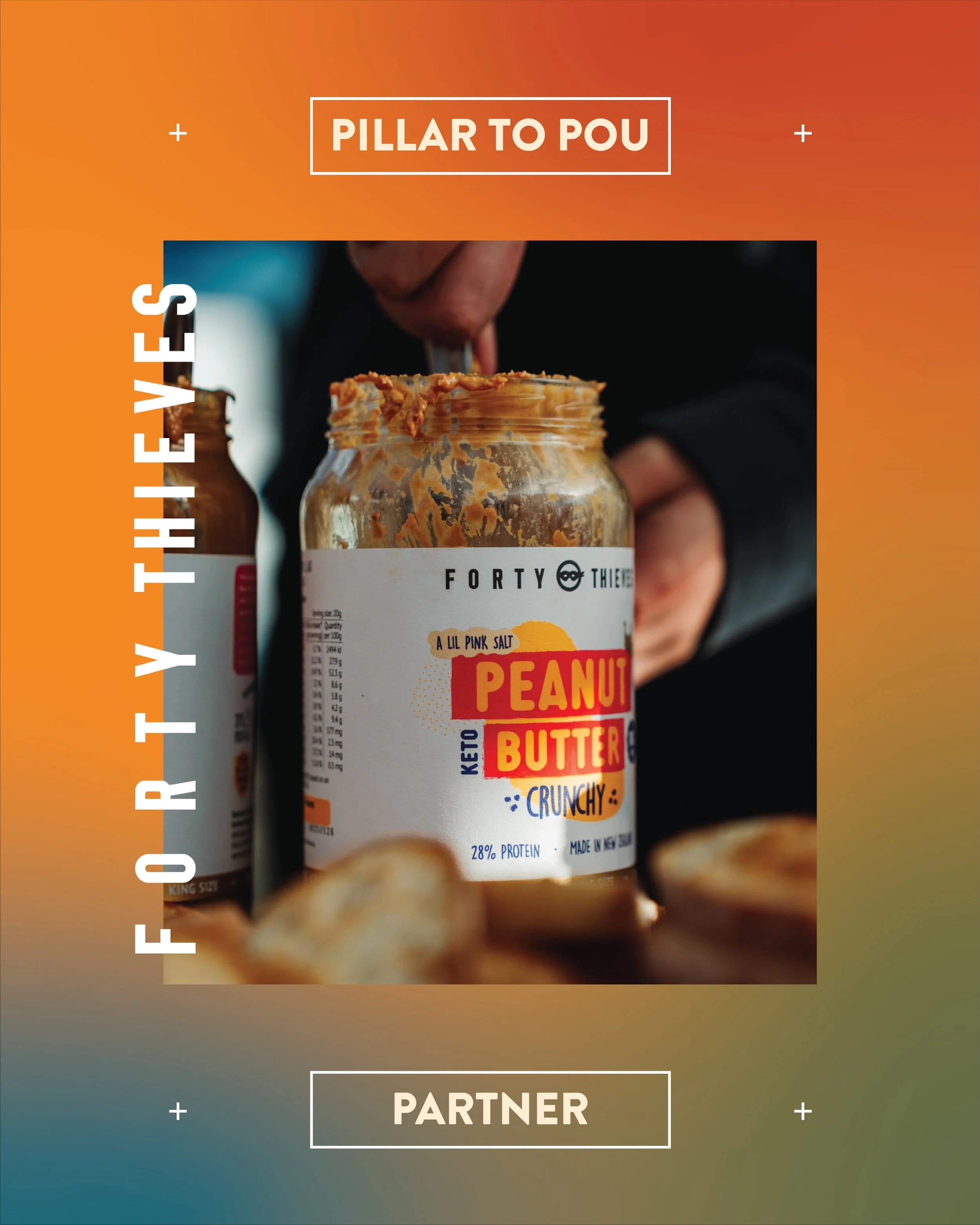Fuel for&nbsp;the&nbsp;everyday, and&nbsp;the&nbsp;epic. We&rsquo;re proud to have @forty_thieves back on board for Pillar to Pou.

Pails (yes, actual pails!) of their protein-packed peanut butter will be at&nbsp;the&nbsp;fuel and hydration station -