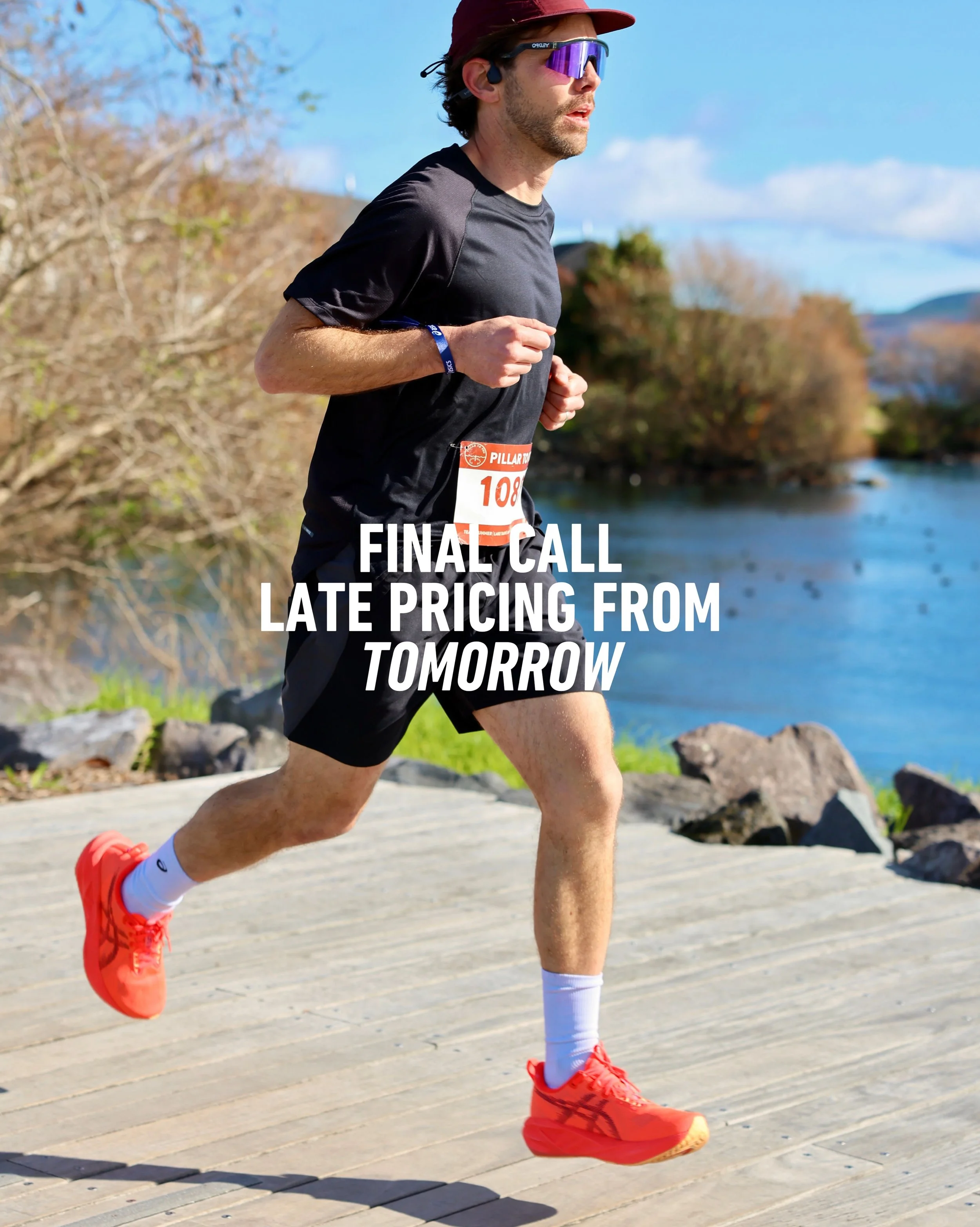 Standard pricing ends at midnight tonight - Sunday 31 May.

One 7.3km loop. Six hours. Solo or team relay.

Don&rsquo;t leave it until the next pricing tier 🏃🏽&zwj;♂️

#PillarToPou #MovementWithMeaning #WeGoAgain